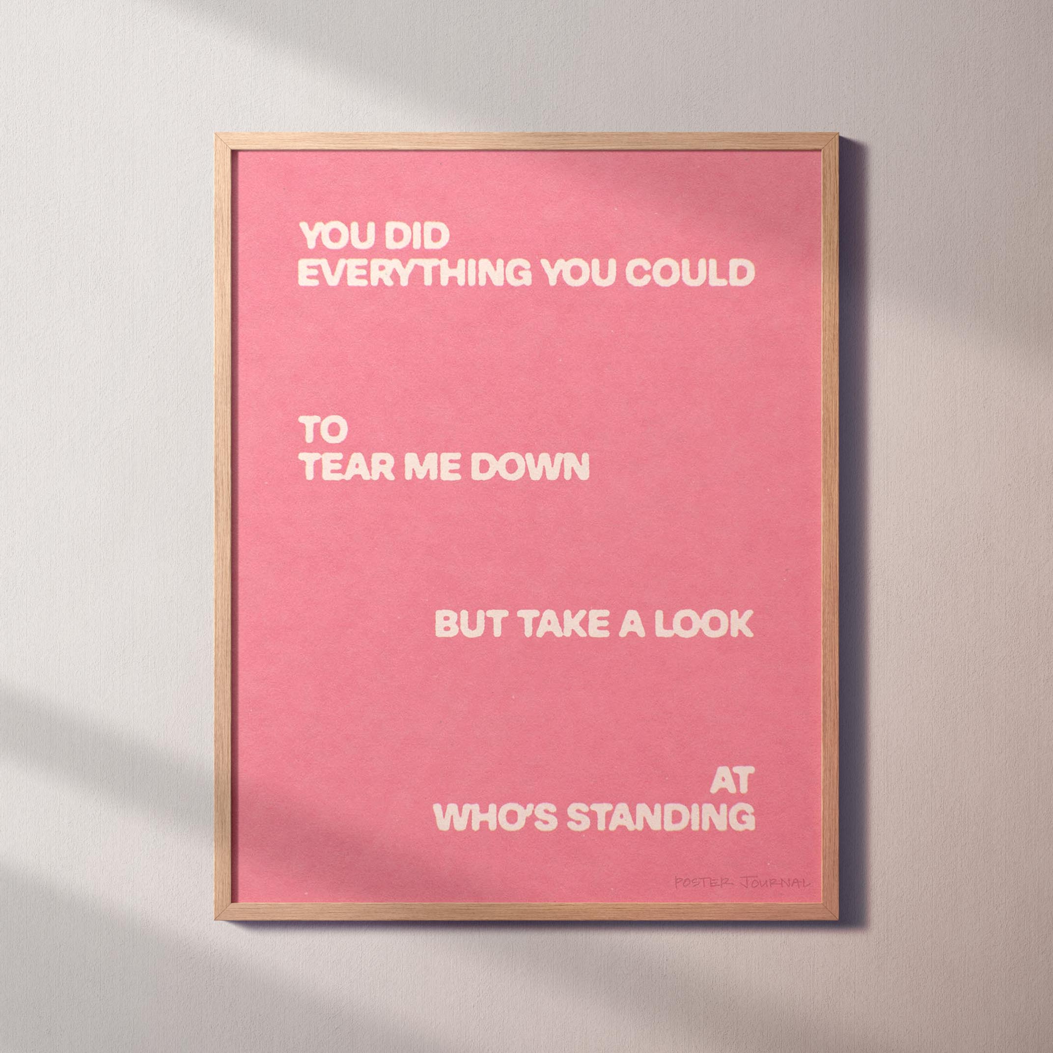 STANDING PRINT