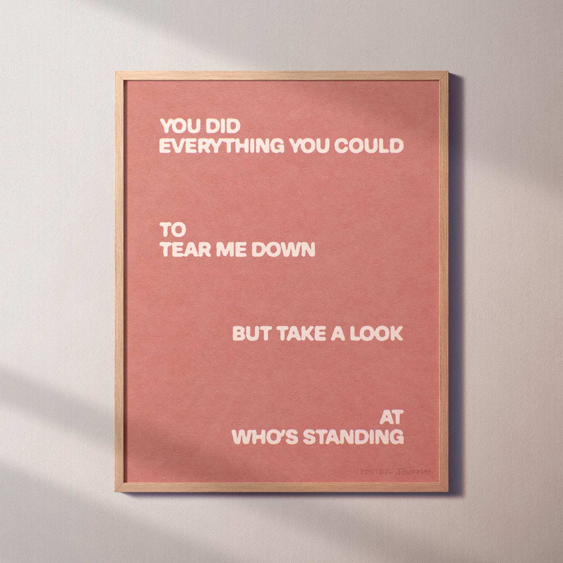 STANDING PRINT