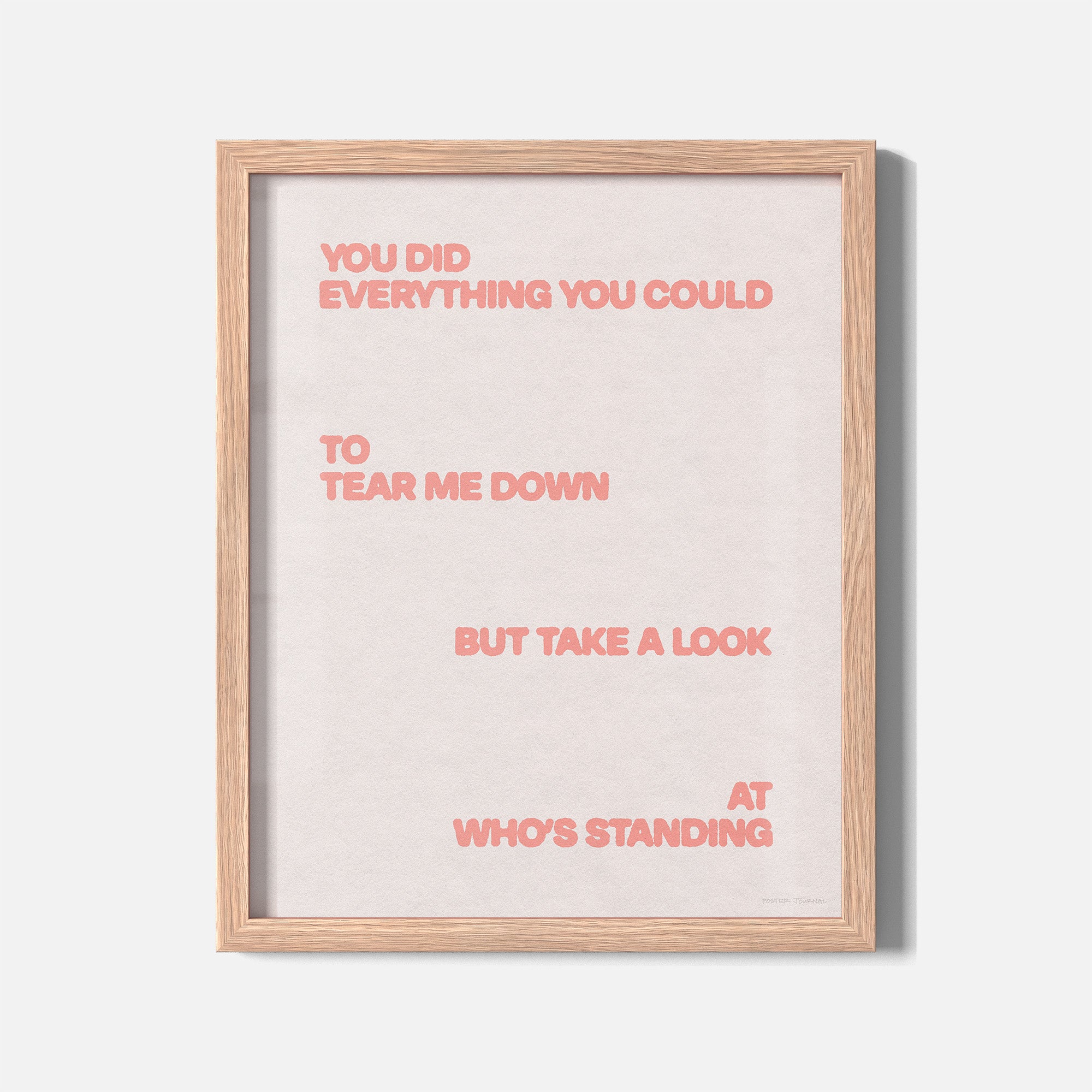 STANDING PRINT
