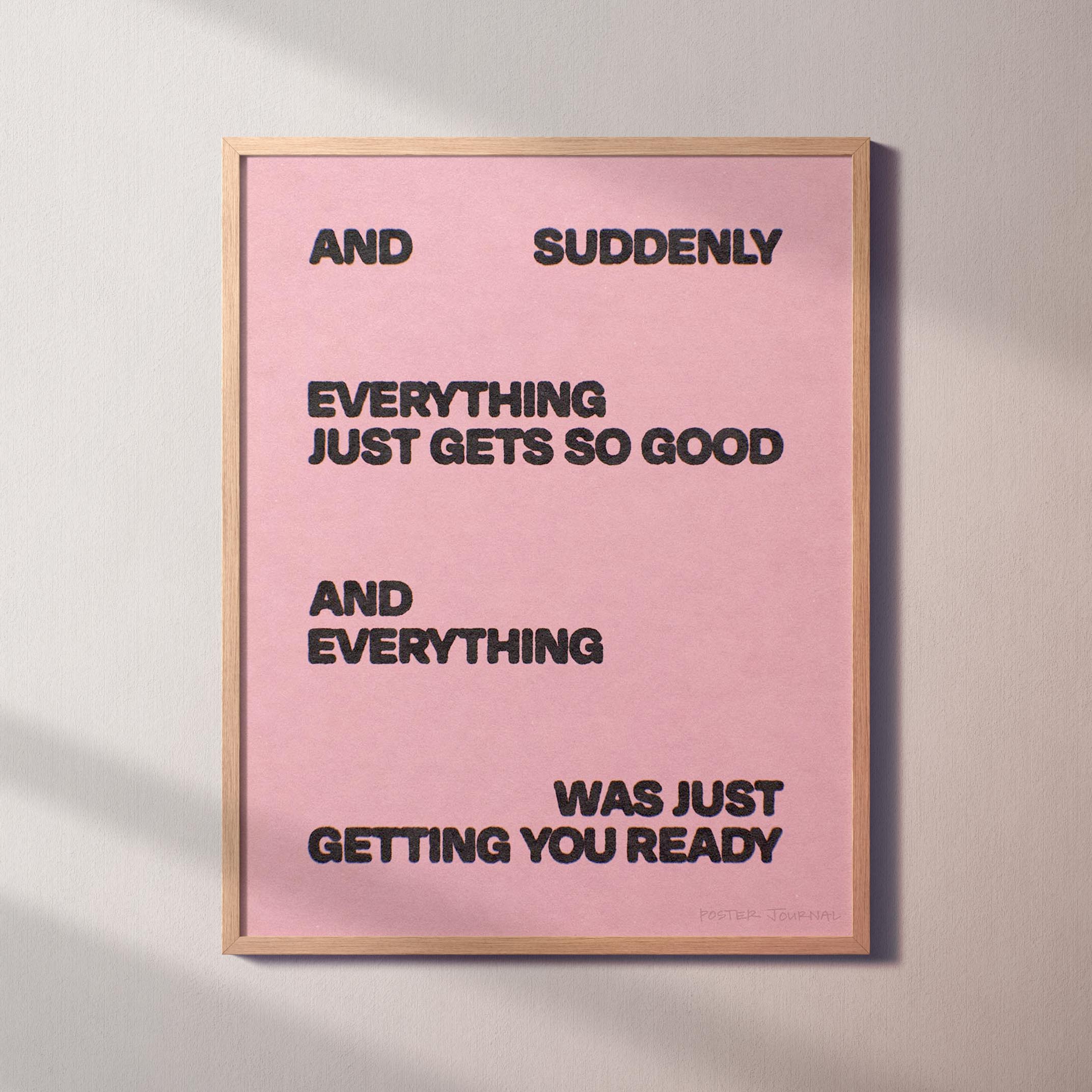 SUDDENLY PRINT