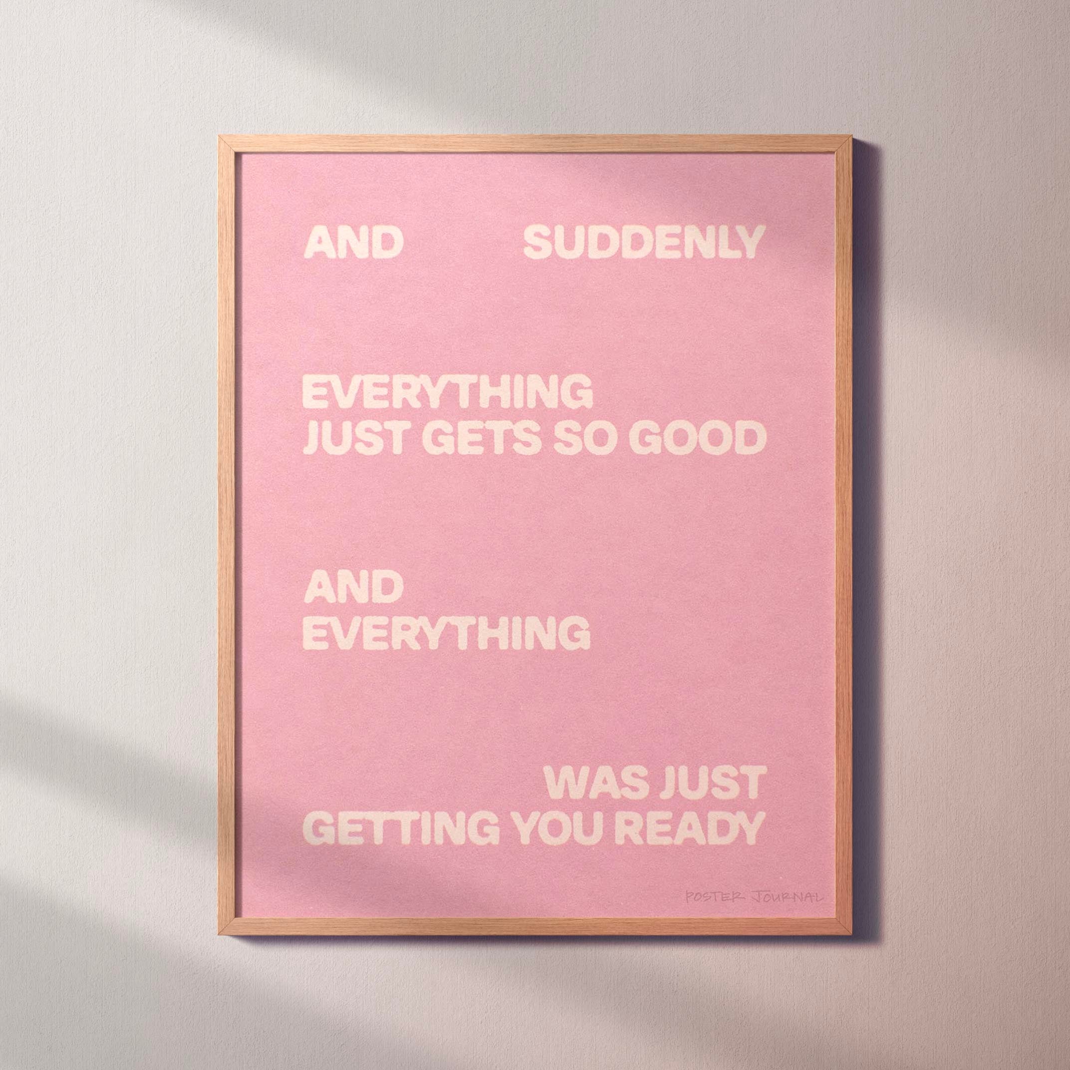 SUDDENLY PRINT