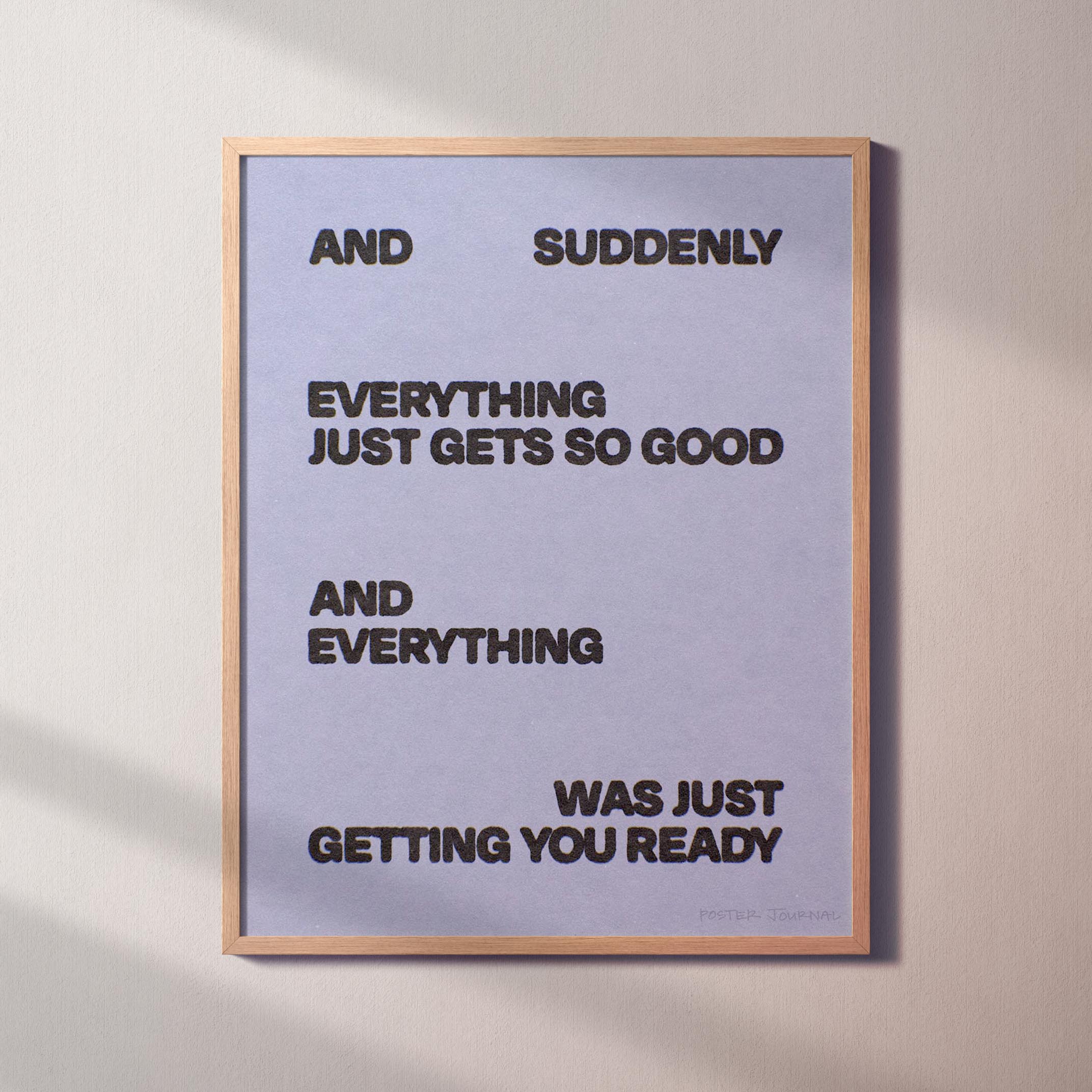 SUDDENLY PRINT