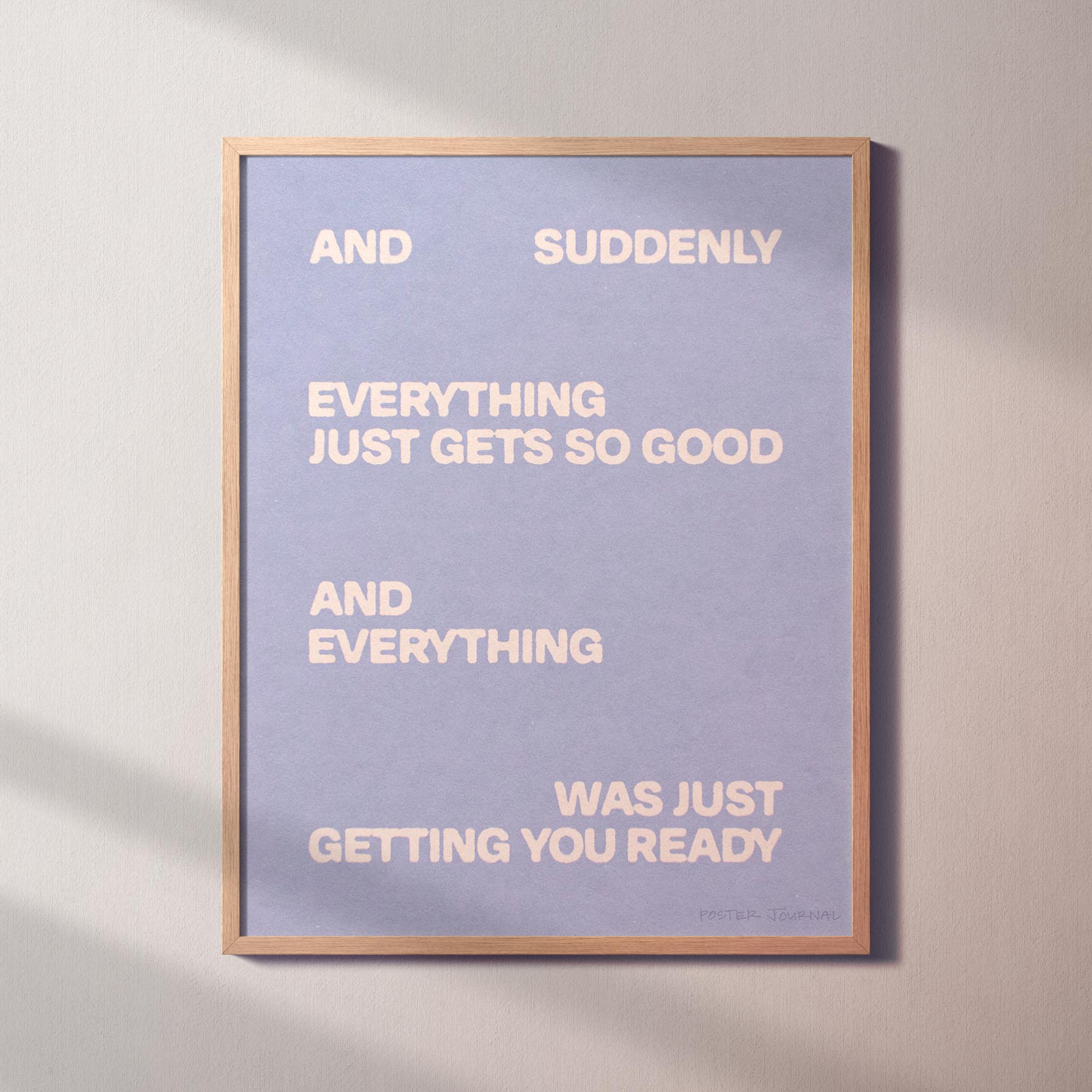 SUDDENLY PRINT