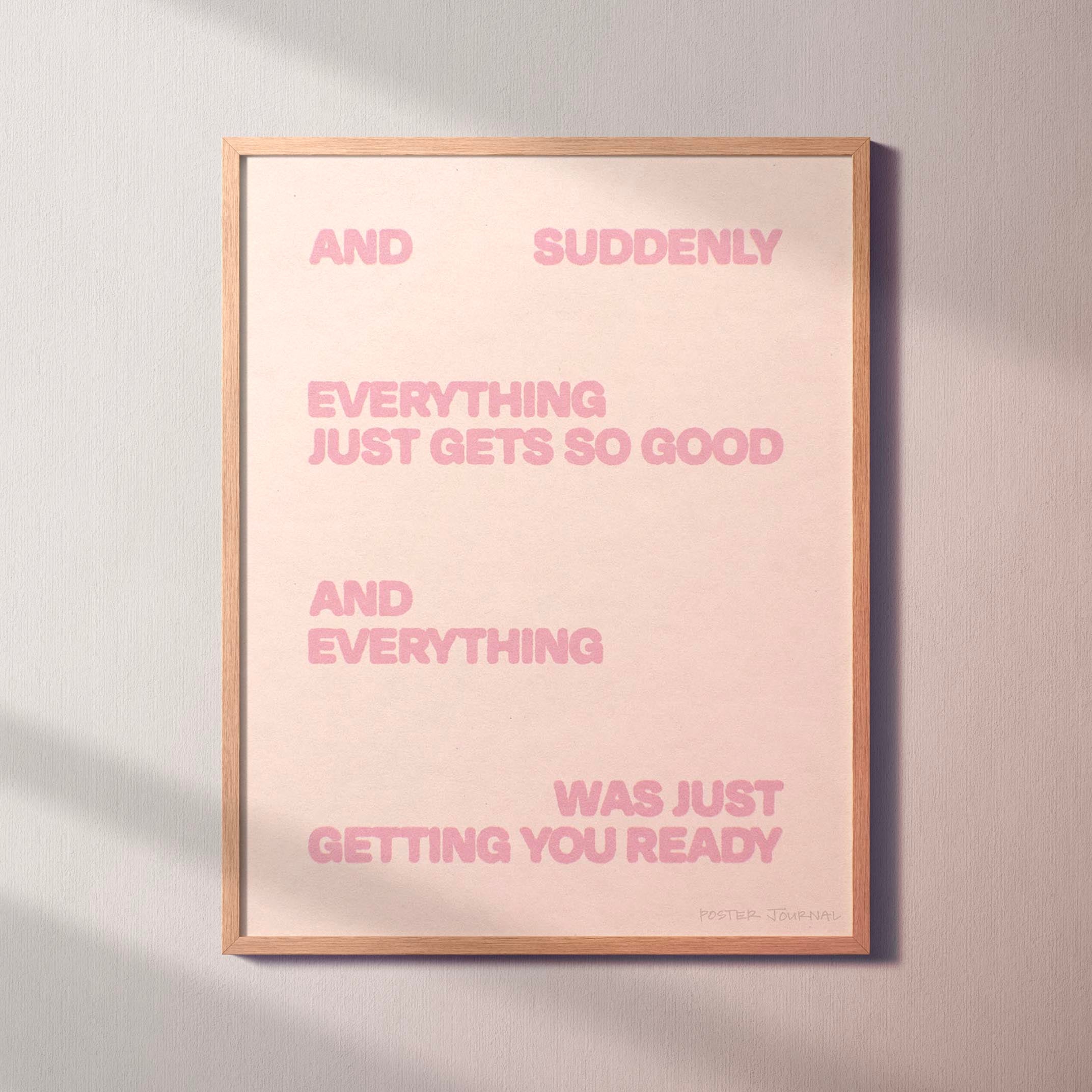 SUDDENLY PRINT