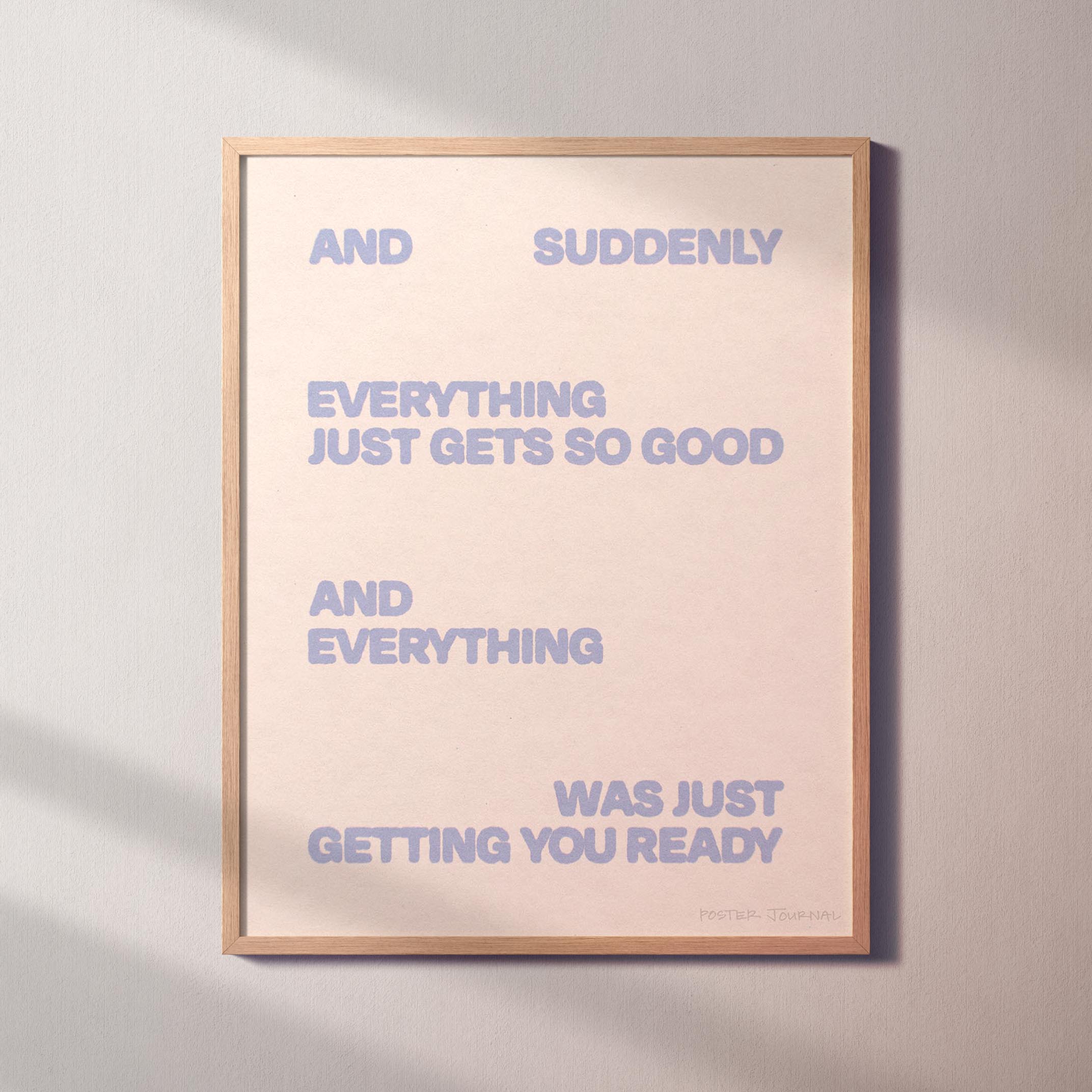 SUDDENLY PRINT