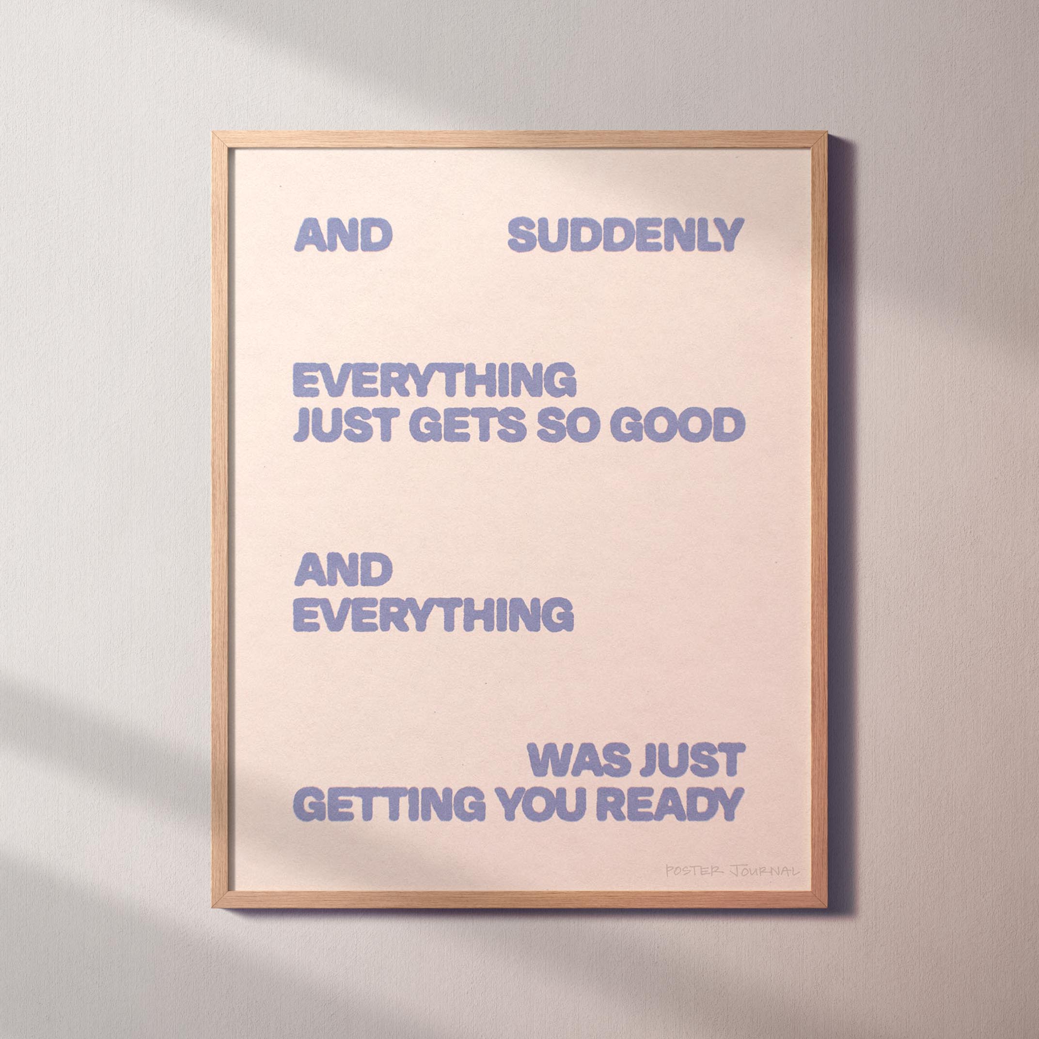 SUDDENLY PRINT