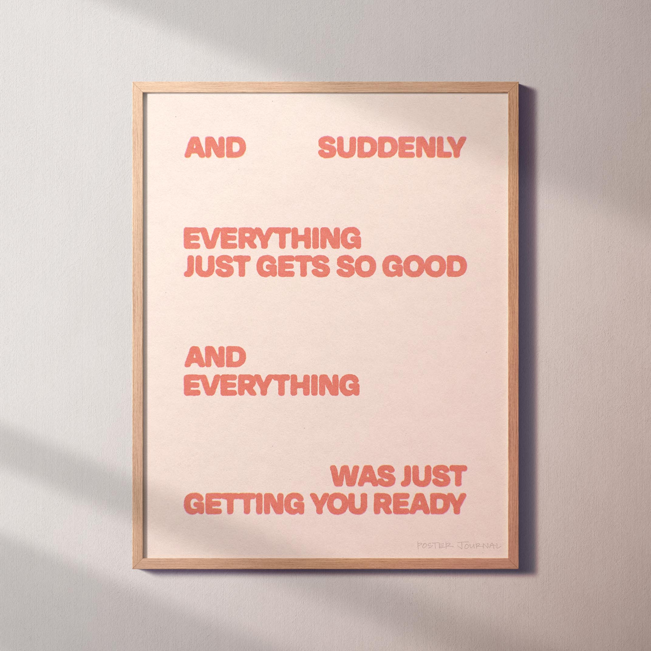 SUDDENLY PRINT