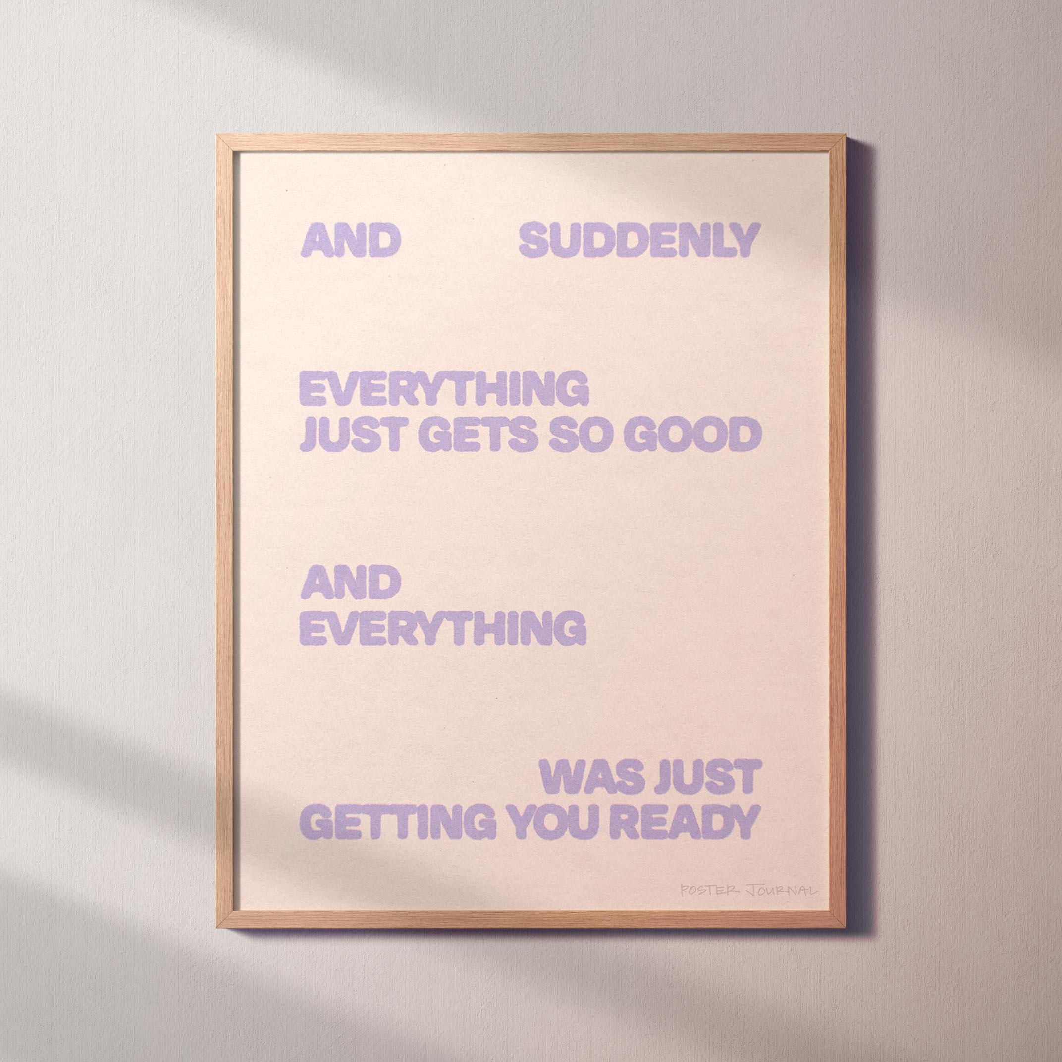 SUDDENLY PRINT
