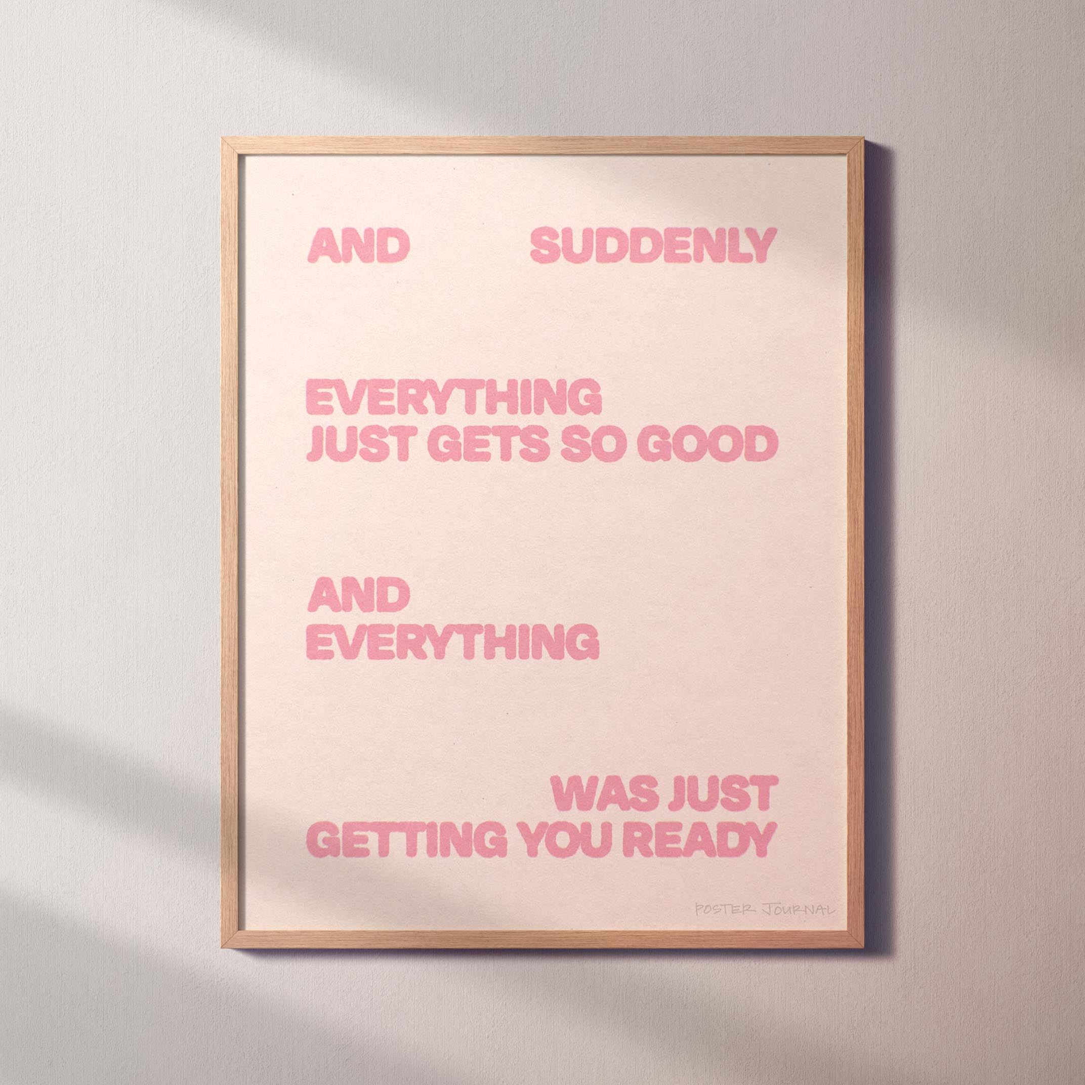 SUDDENLY PRINT