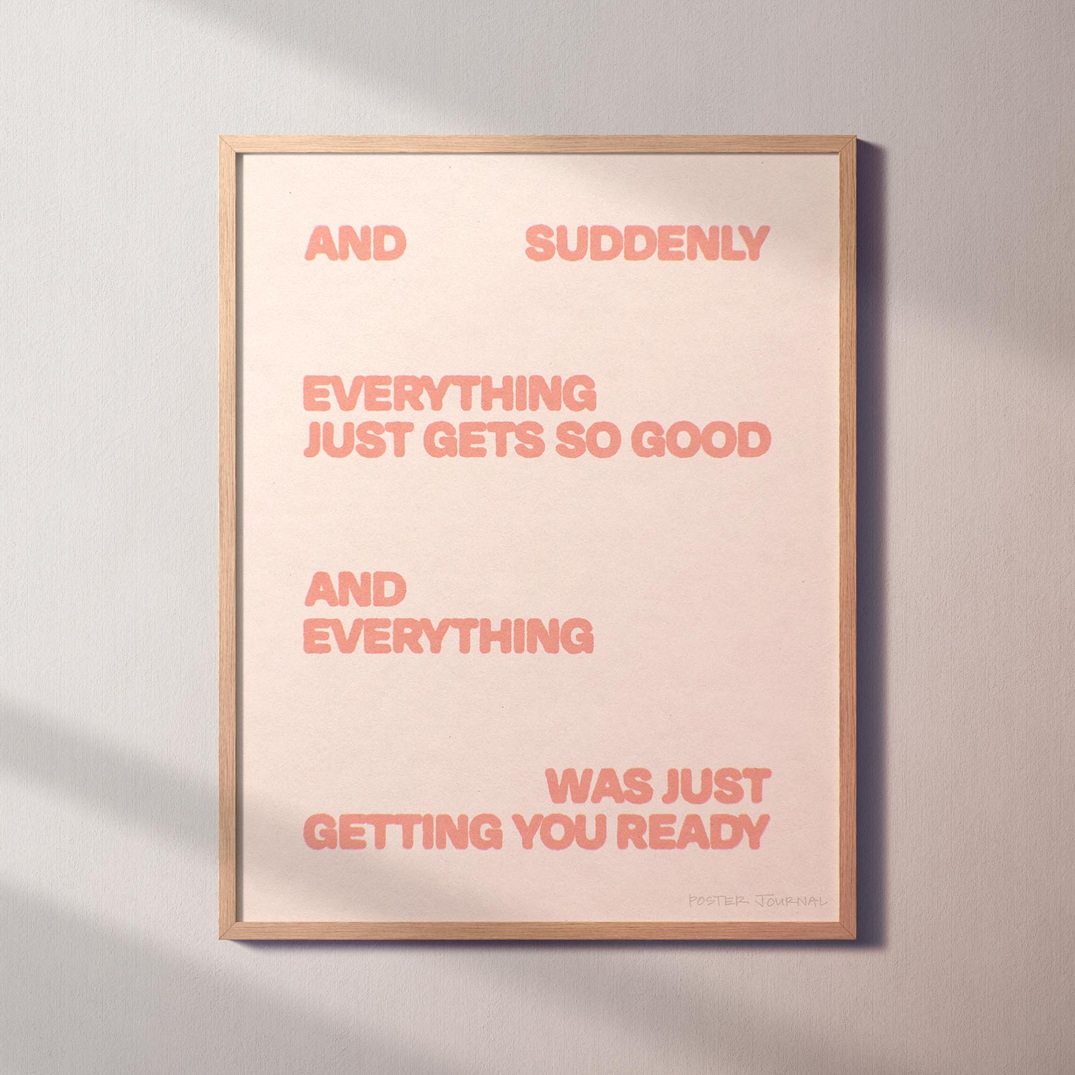 SUDDENLY PRINT