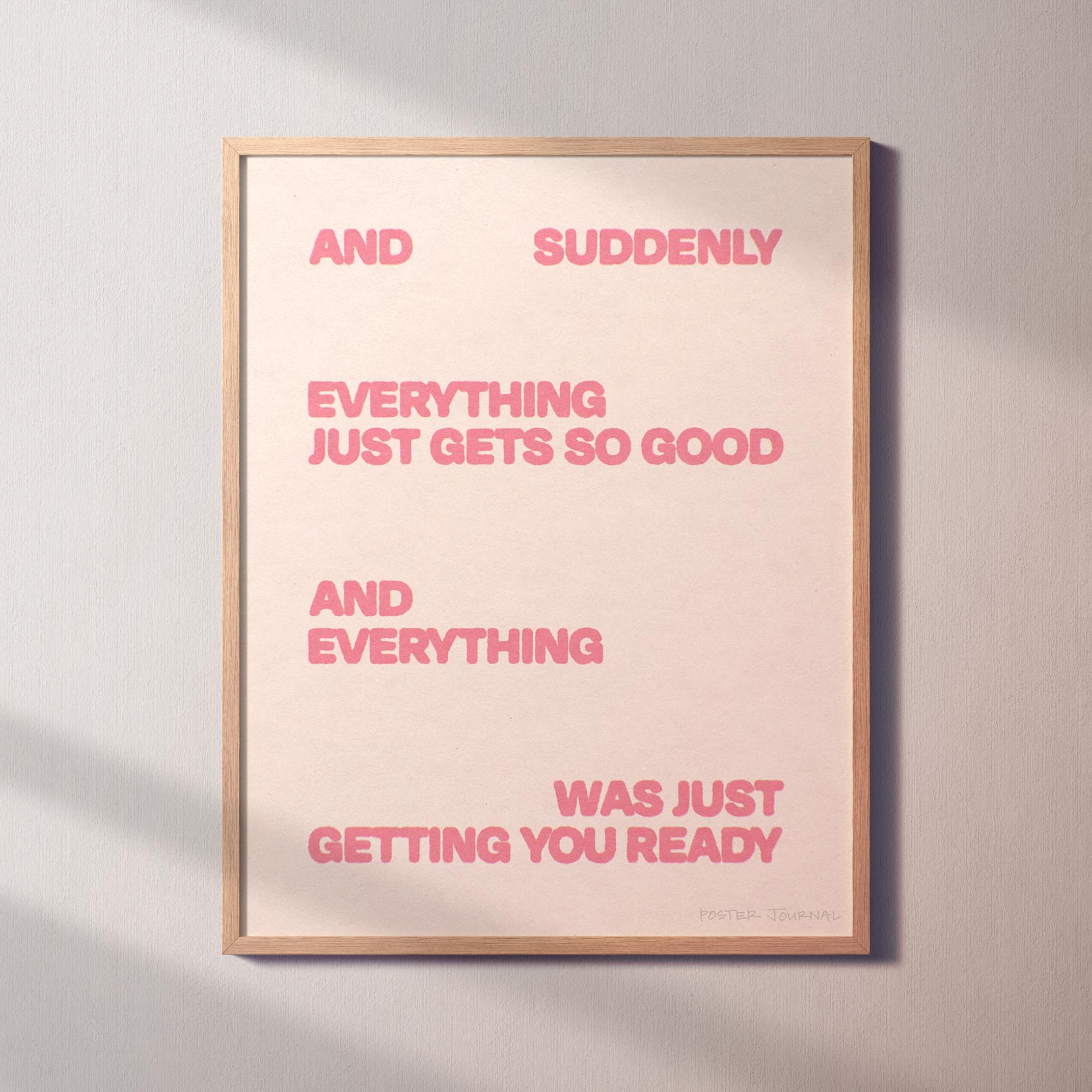 SUDDENLY PRINT