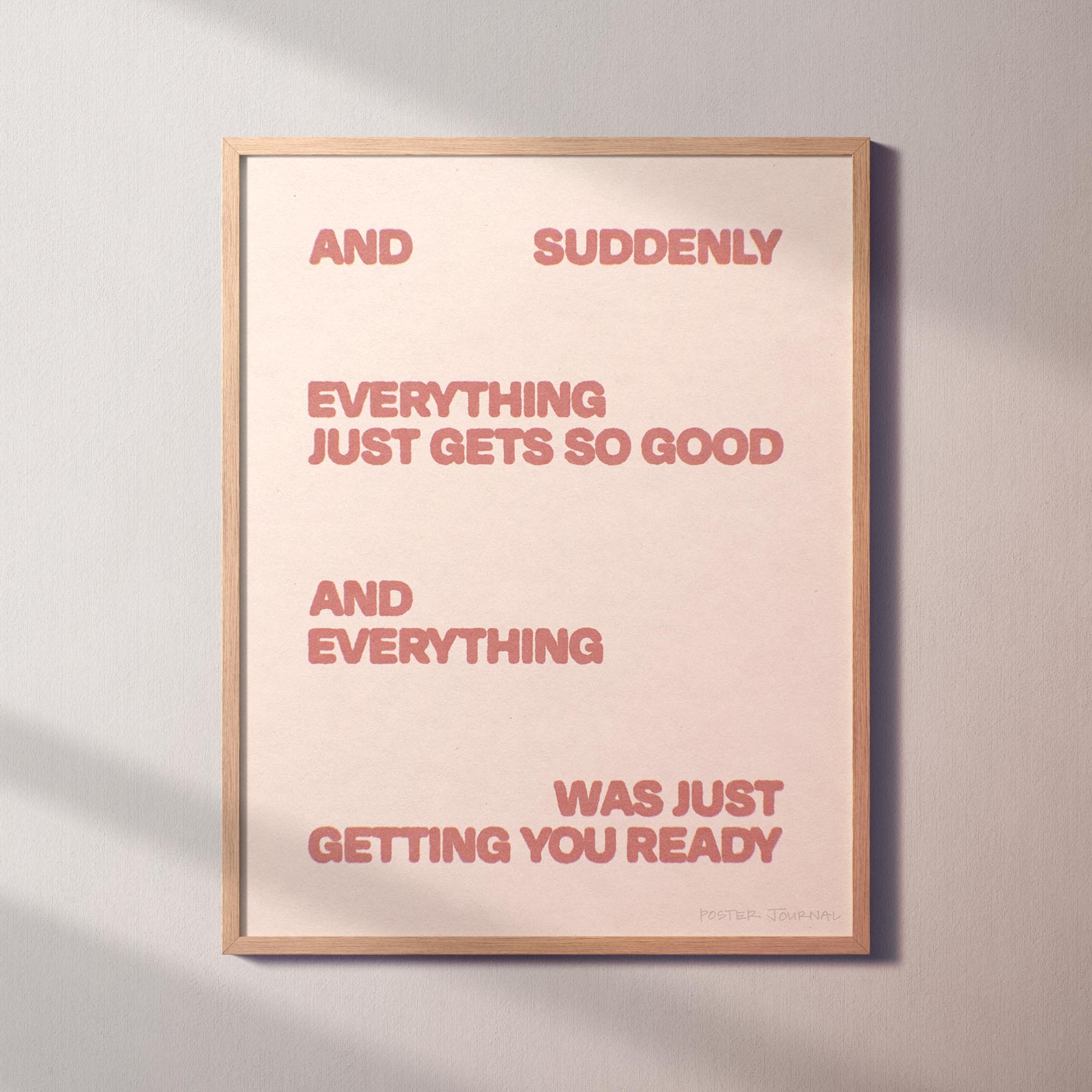 SUDDENLY PRINT