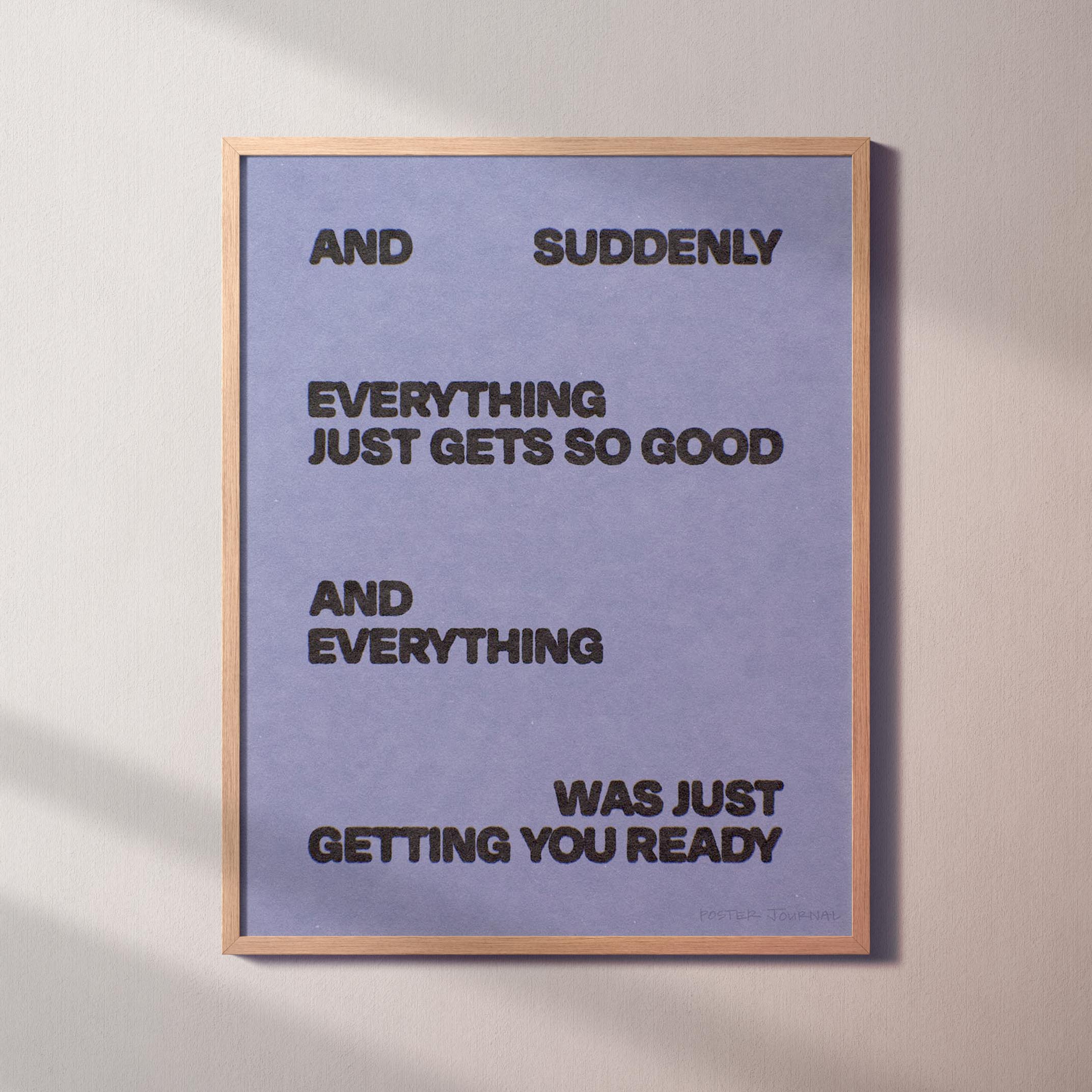 SUDDENLY PRINT