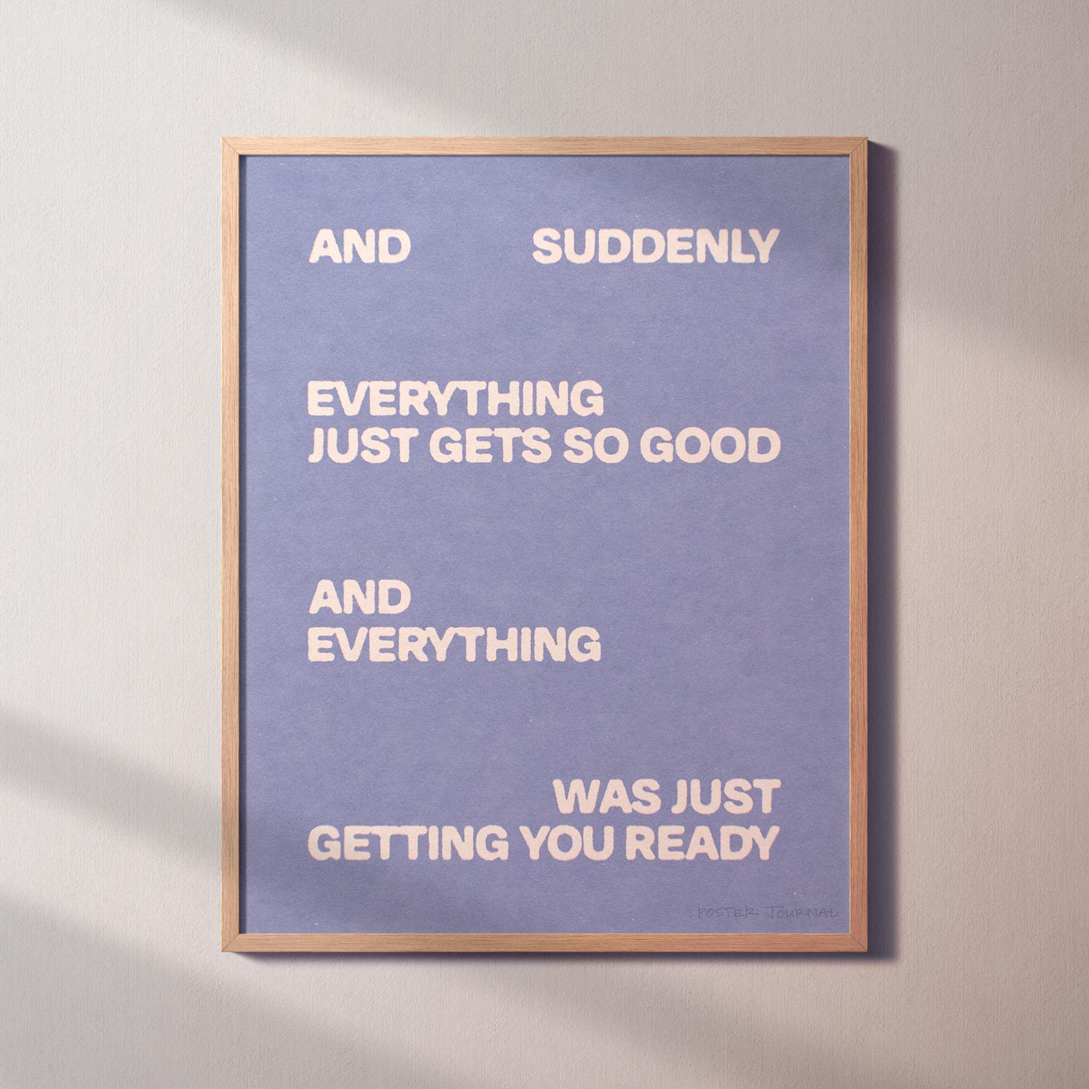 SUDDENLY PRINT