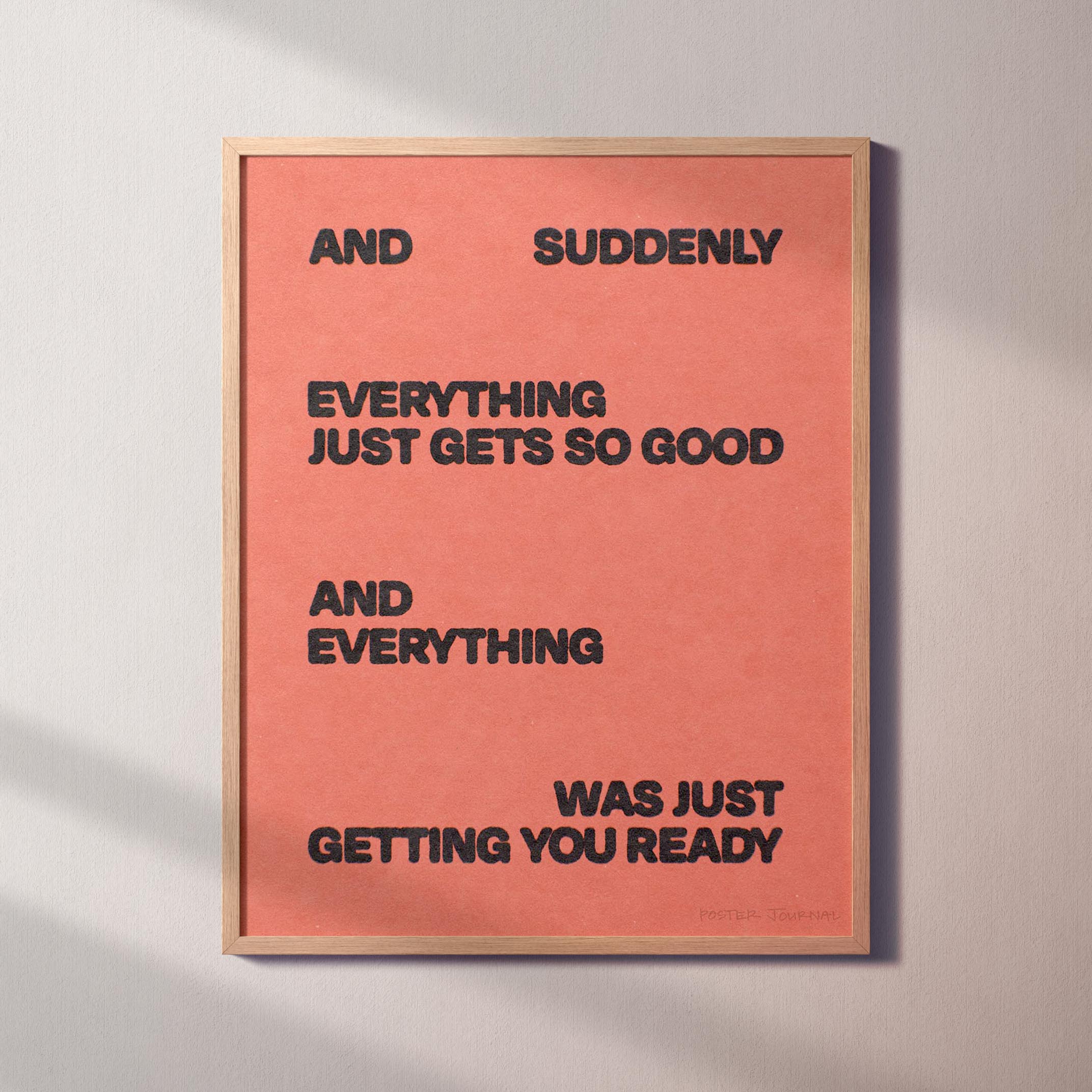 SUDDENLY PRINT