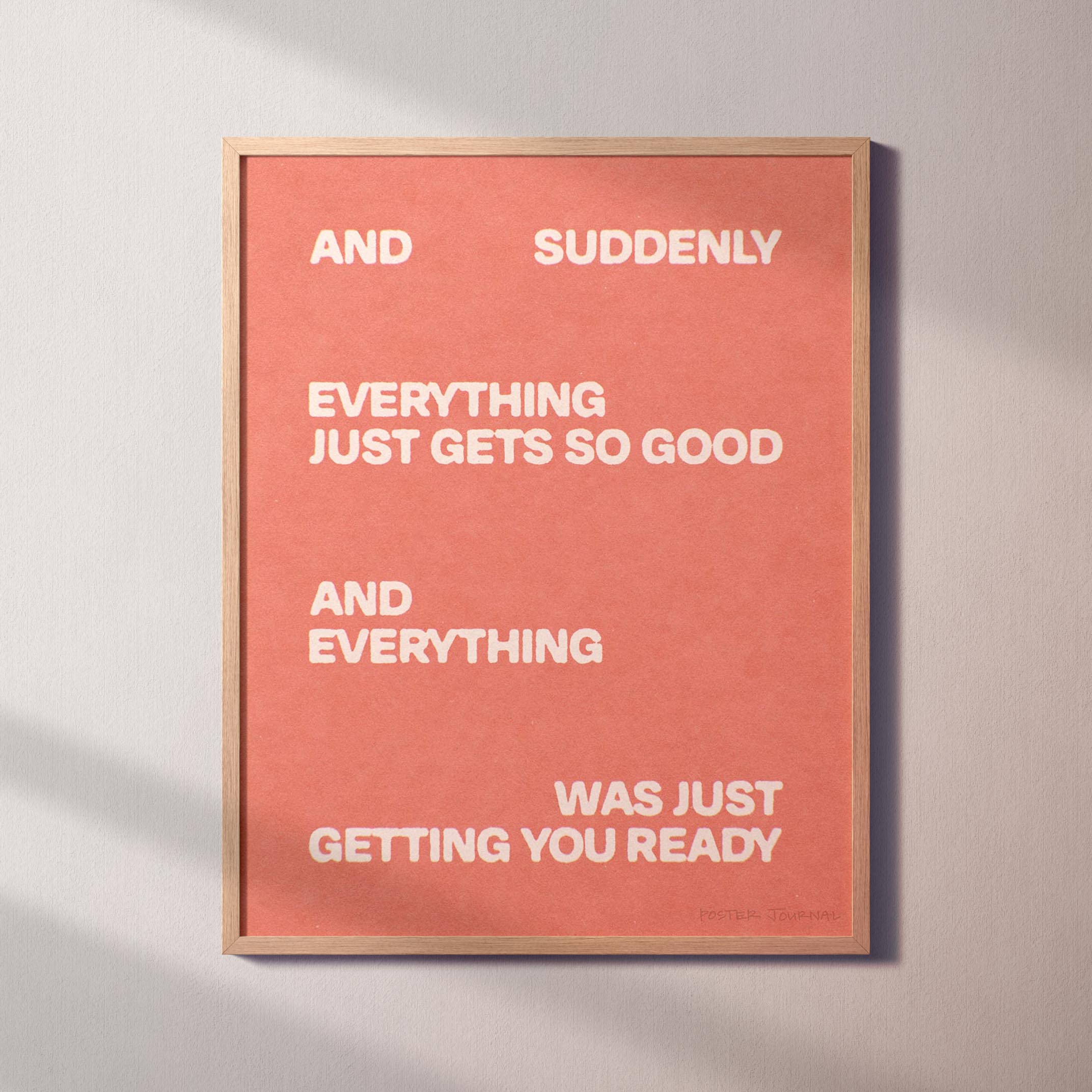 SUDDENLY PRINT