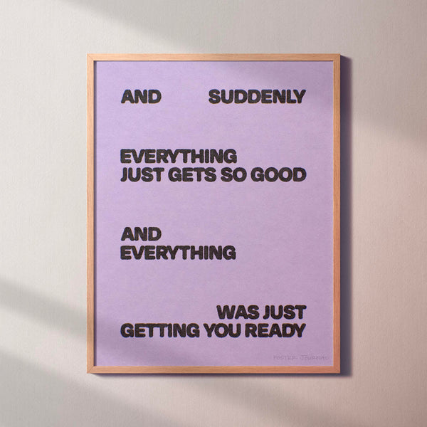 SUDDENLY PRINT
