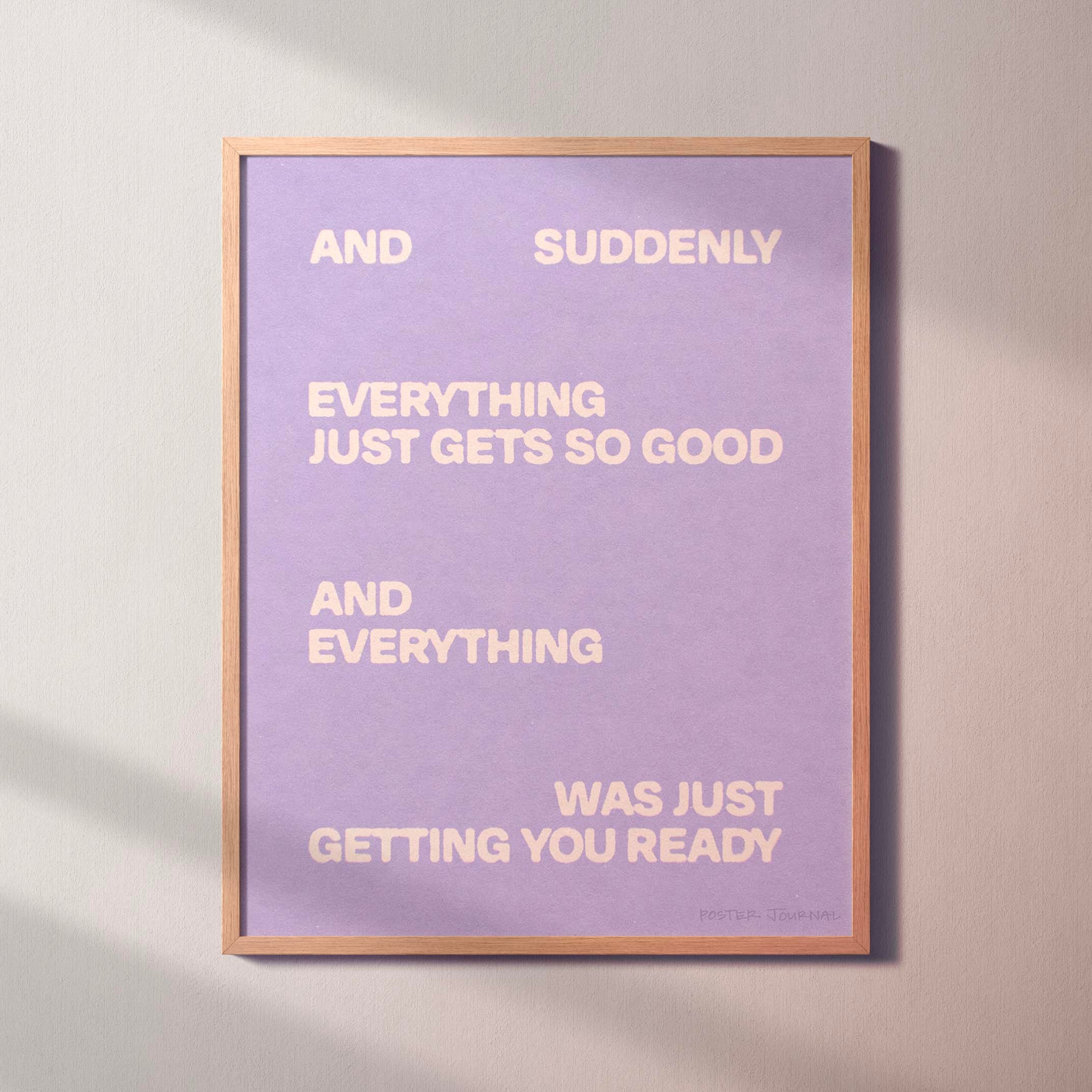 SUDDENLY PRINT