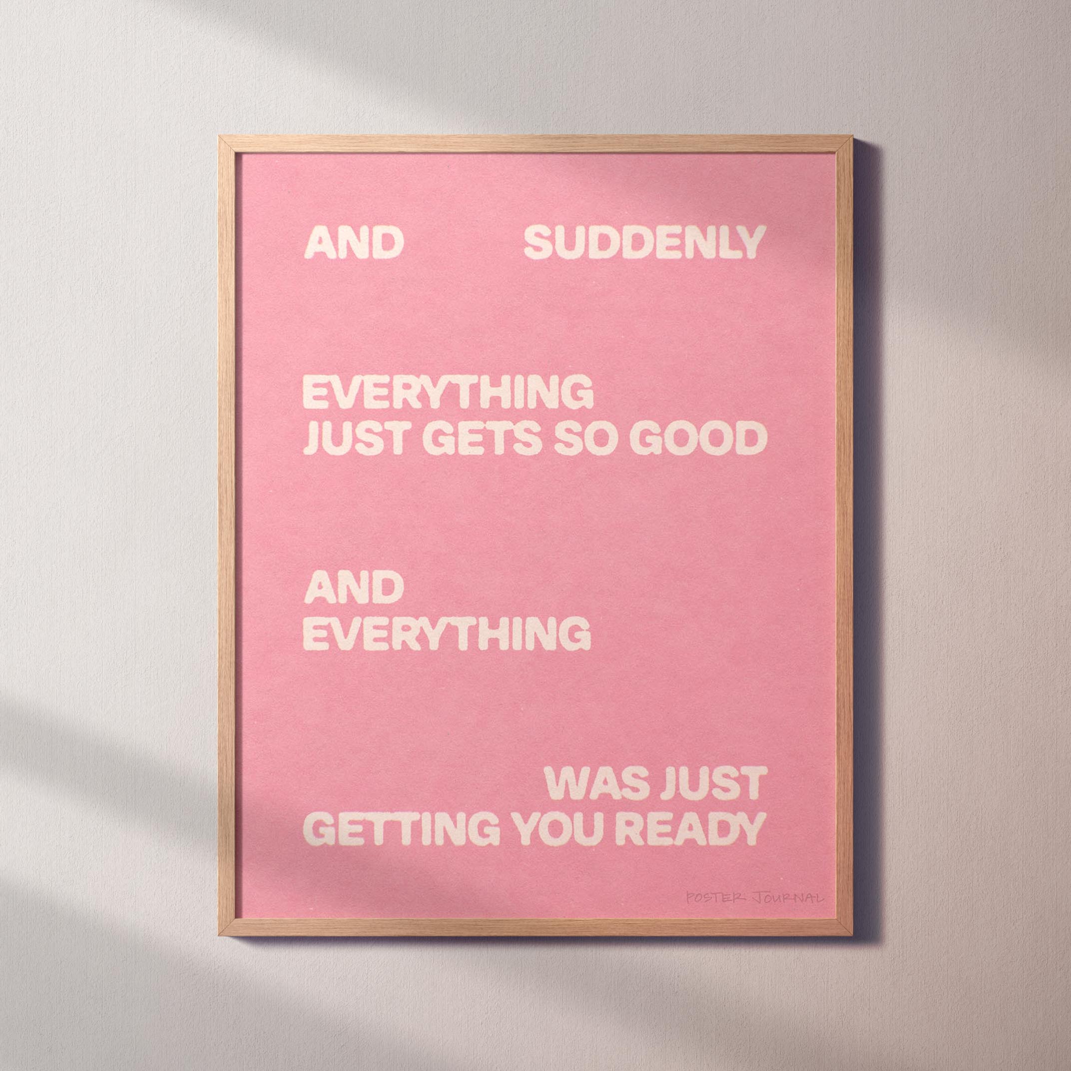 SUDDENLY PRINT