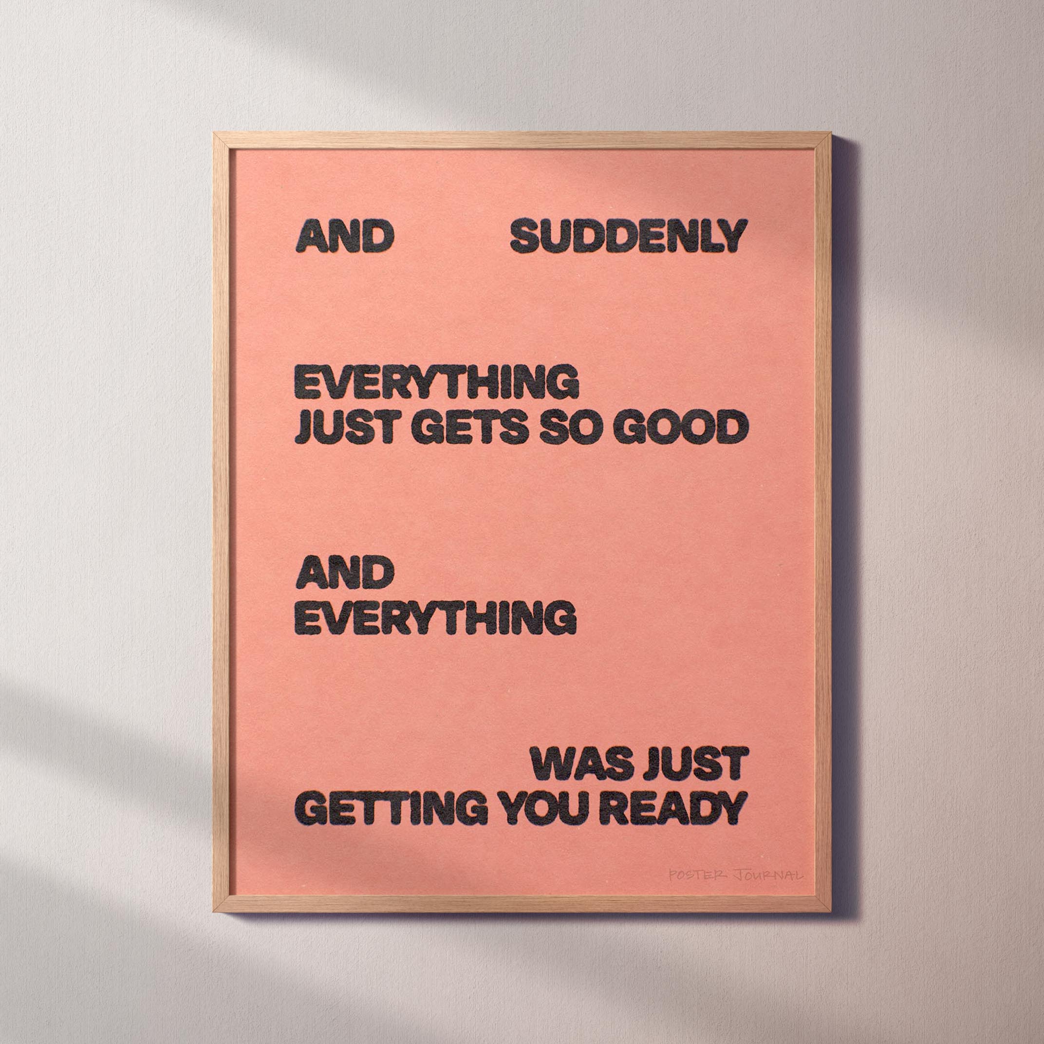 SUDDENLY PRINT