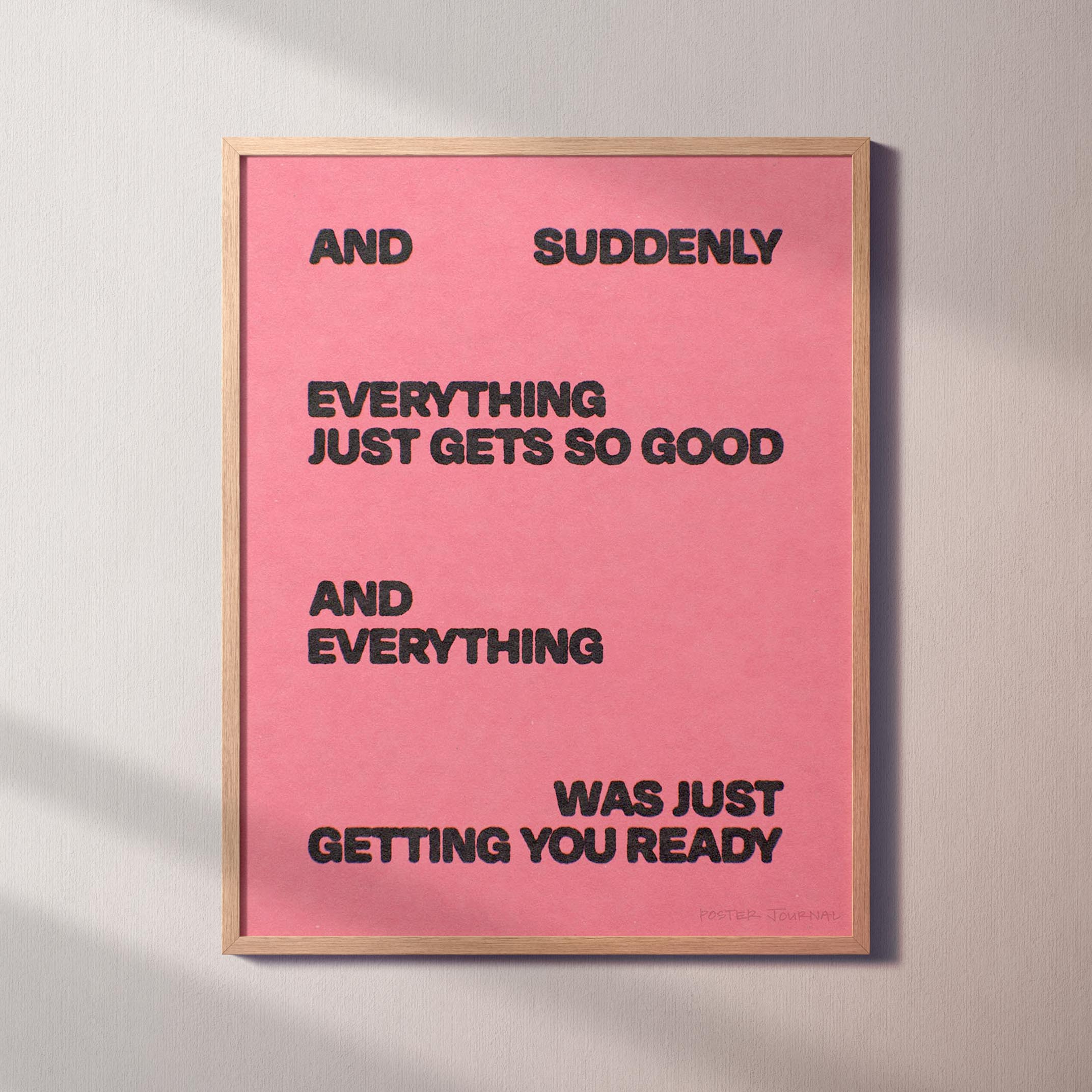 SUDDENLY PRINT