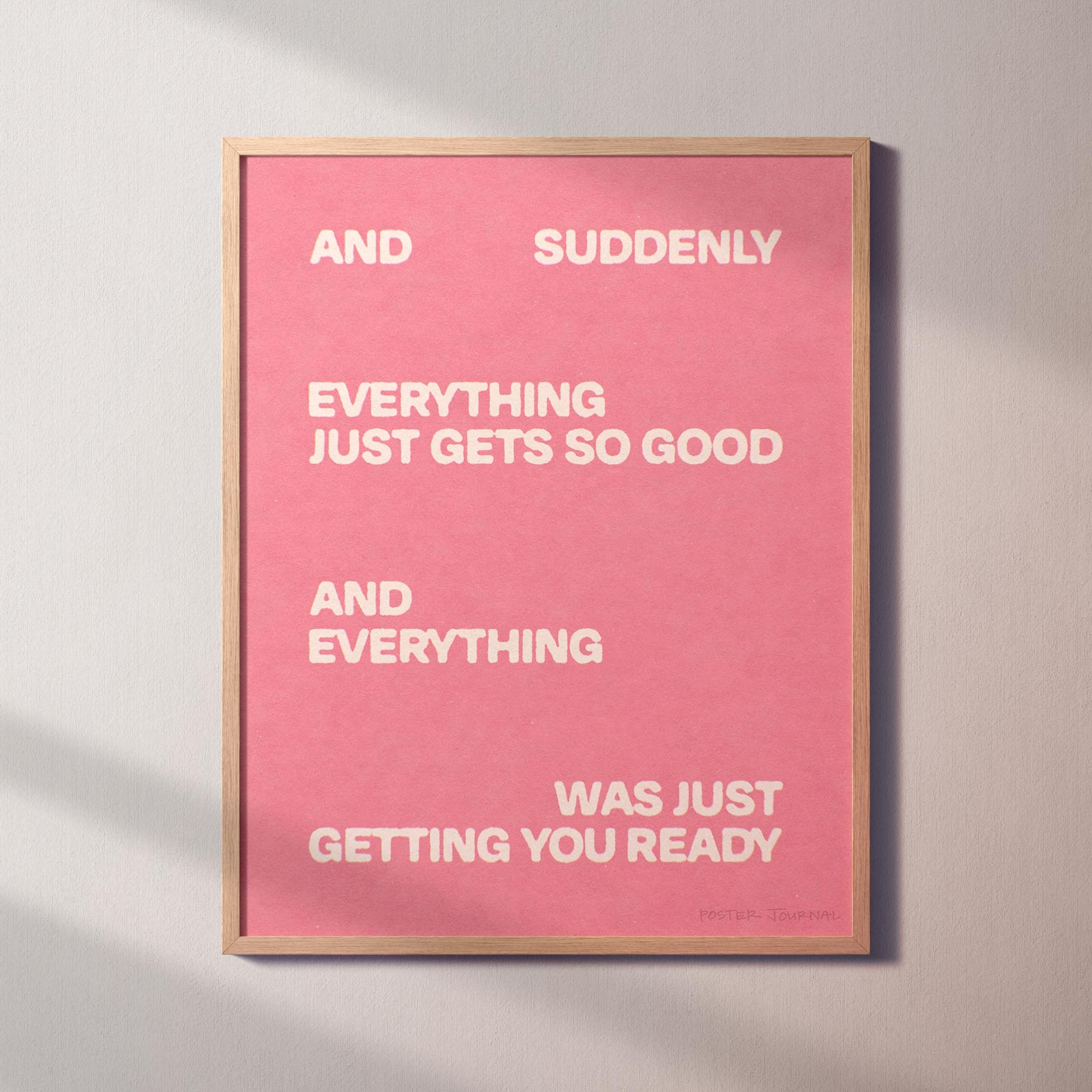 SUDDENLY PRINT