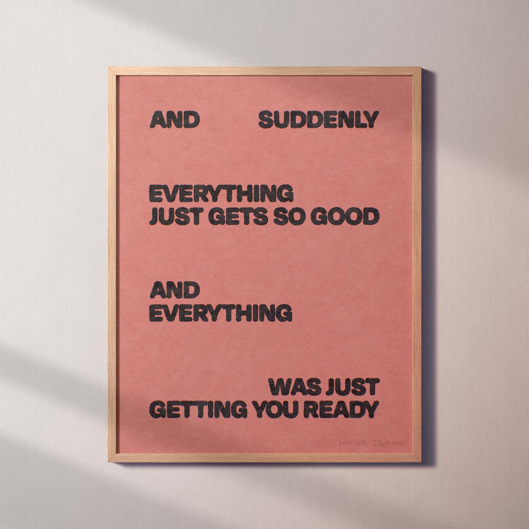 SUDDENLY PRINT