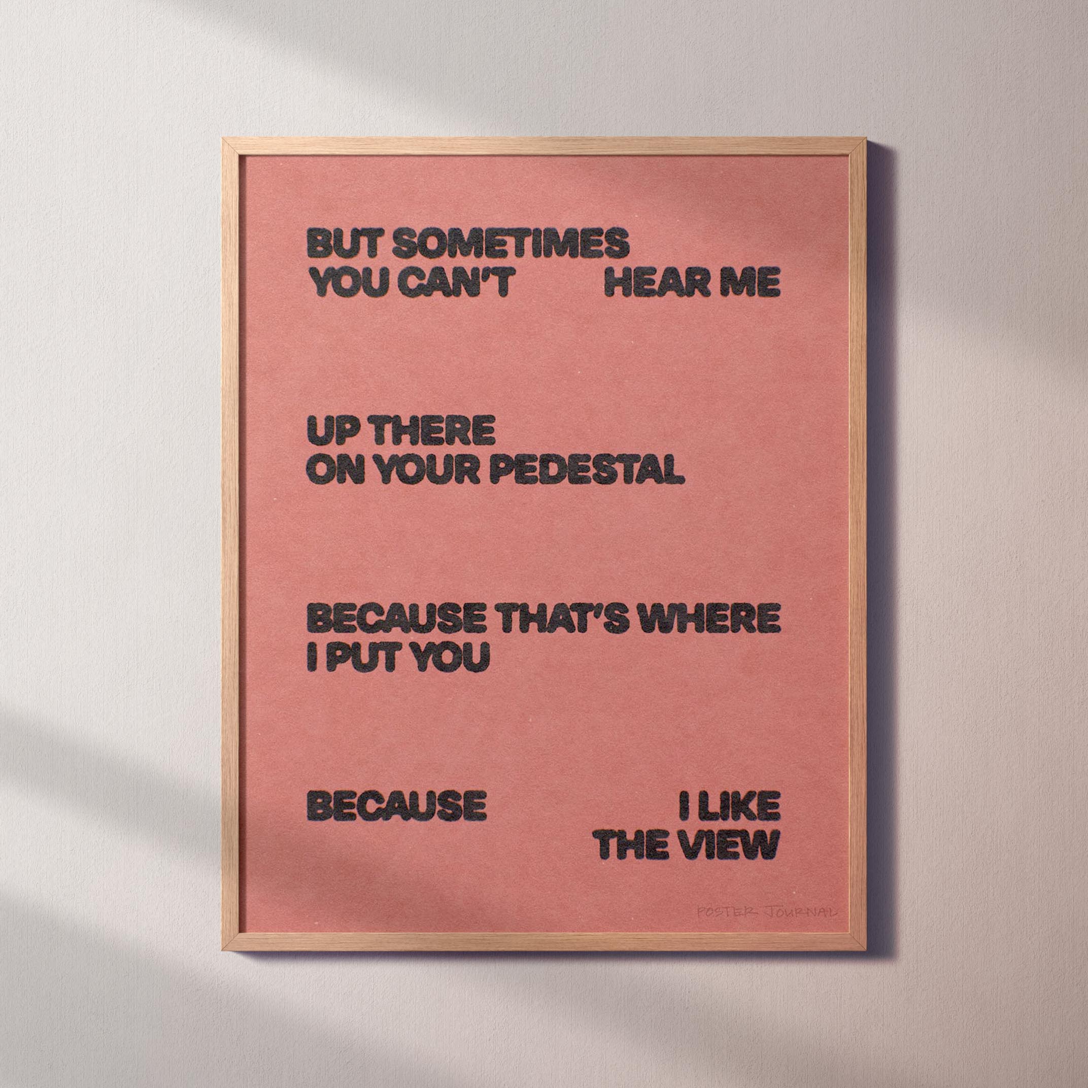 PEDESTAL PRINT