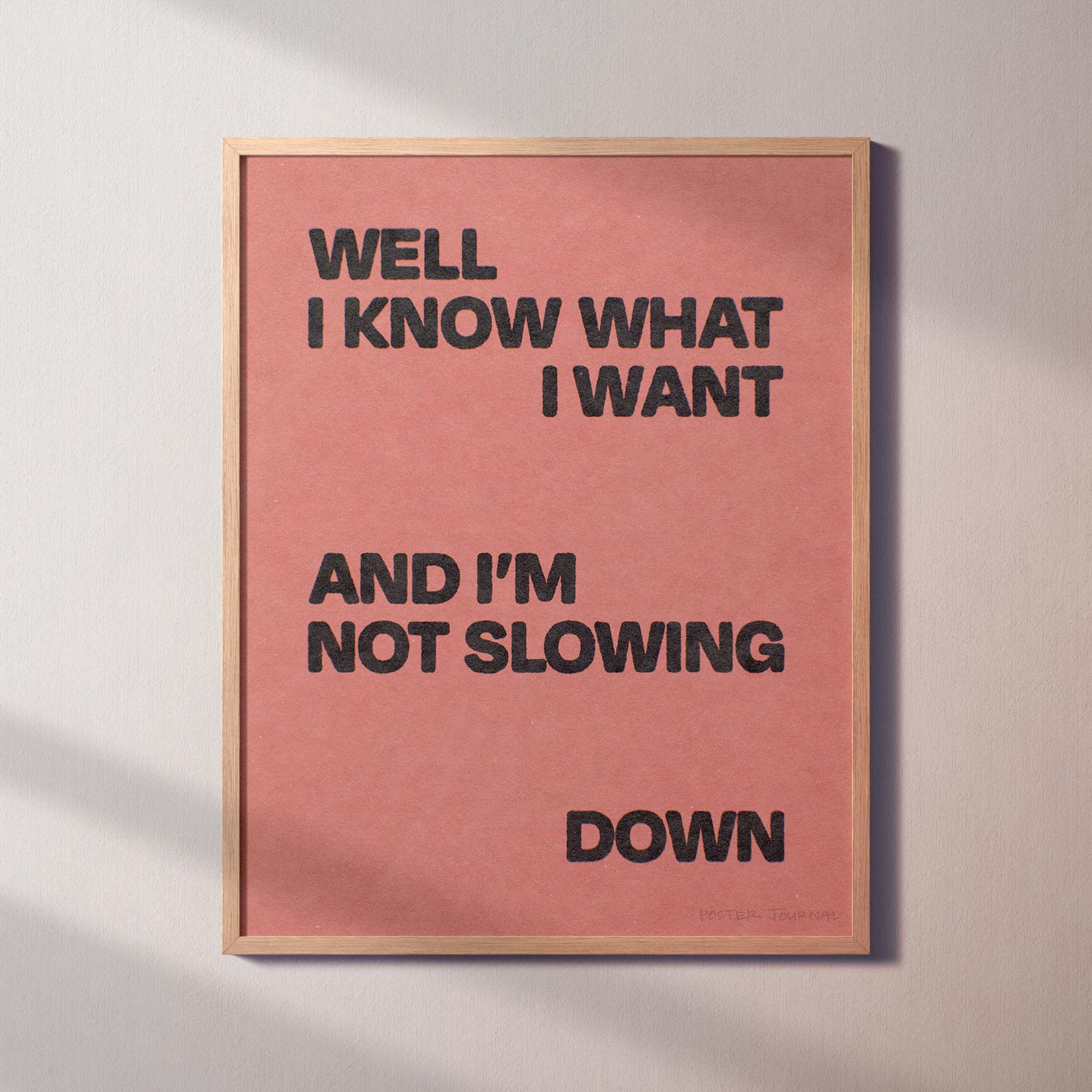 SLOWING PRINT