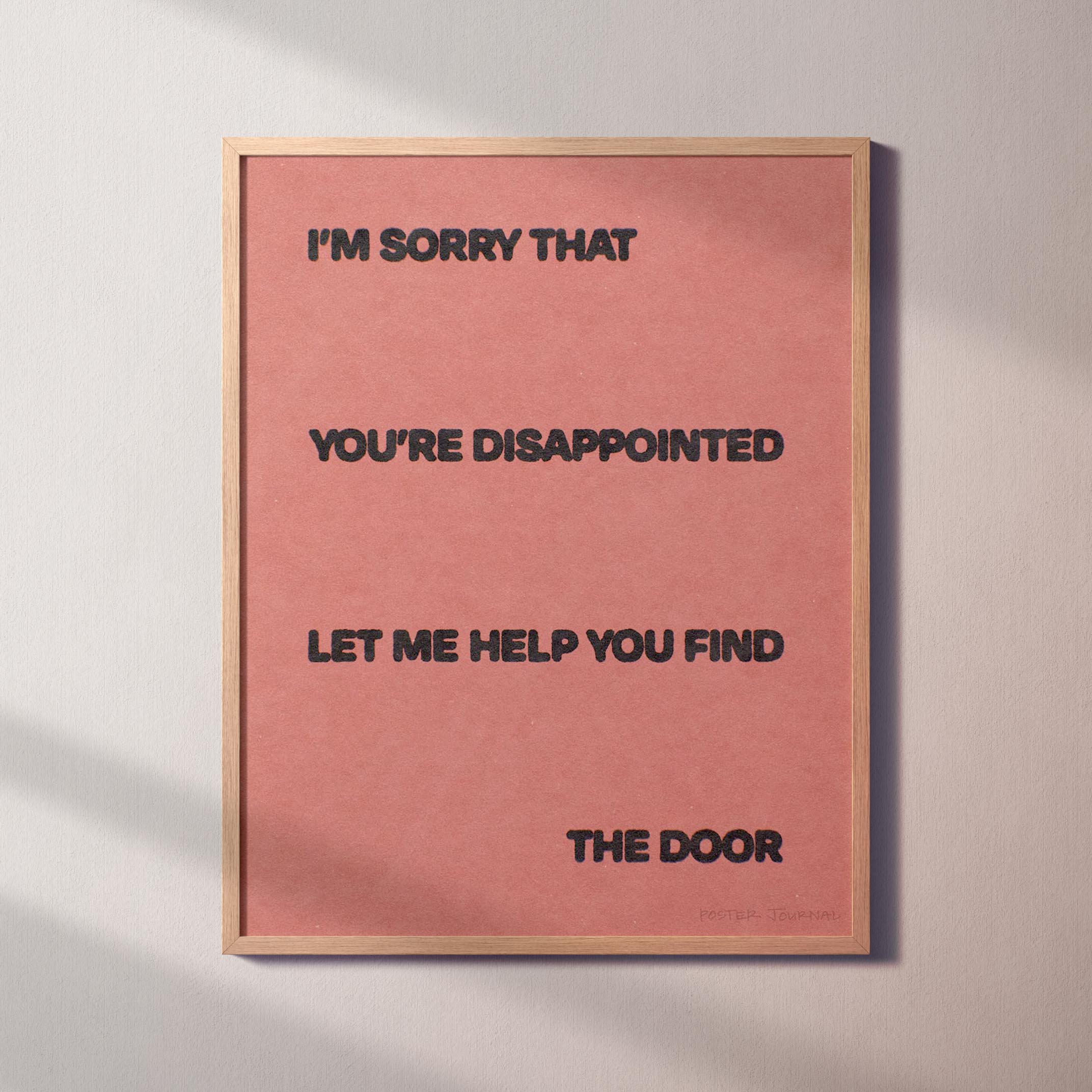 DISAPPOINTED PRINT