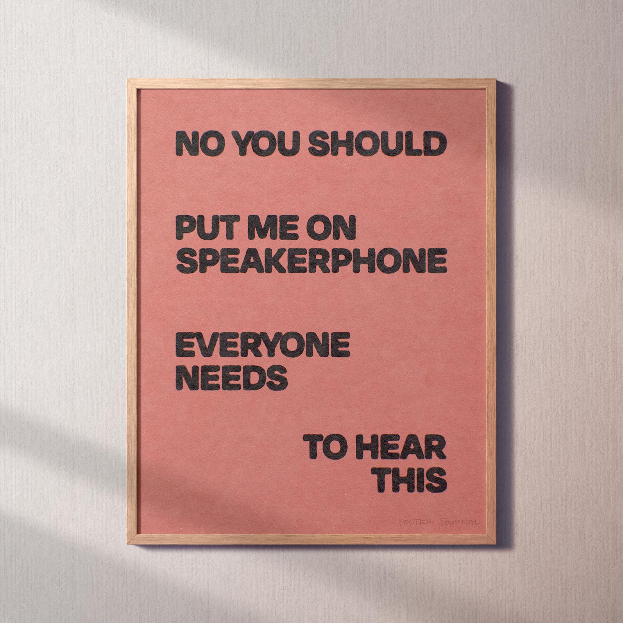 SPEAKERPHONE PRINT