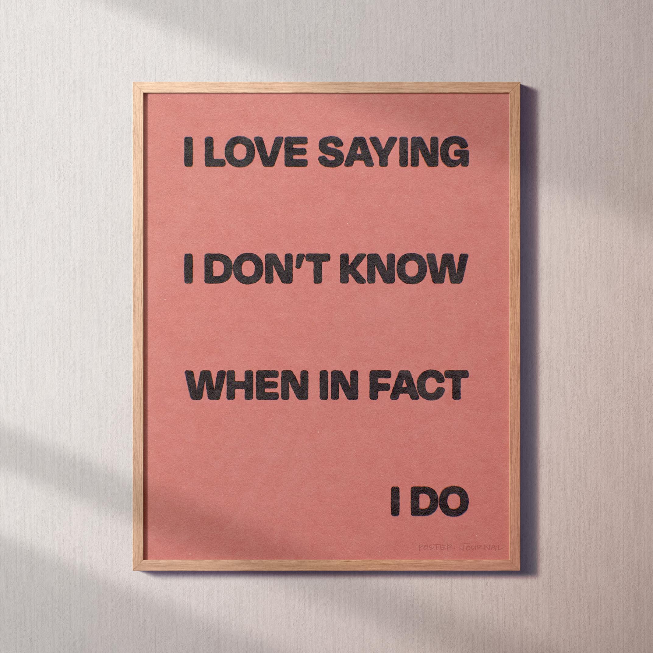 SAYING PRINT