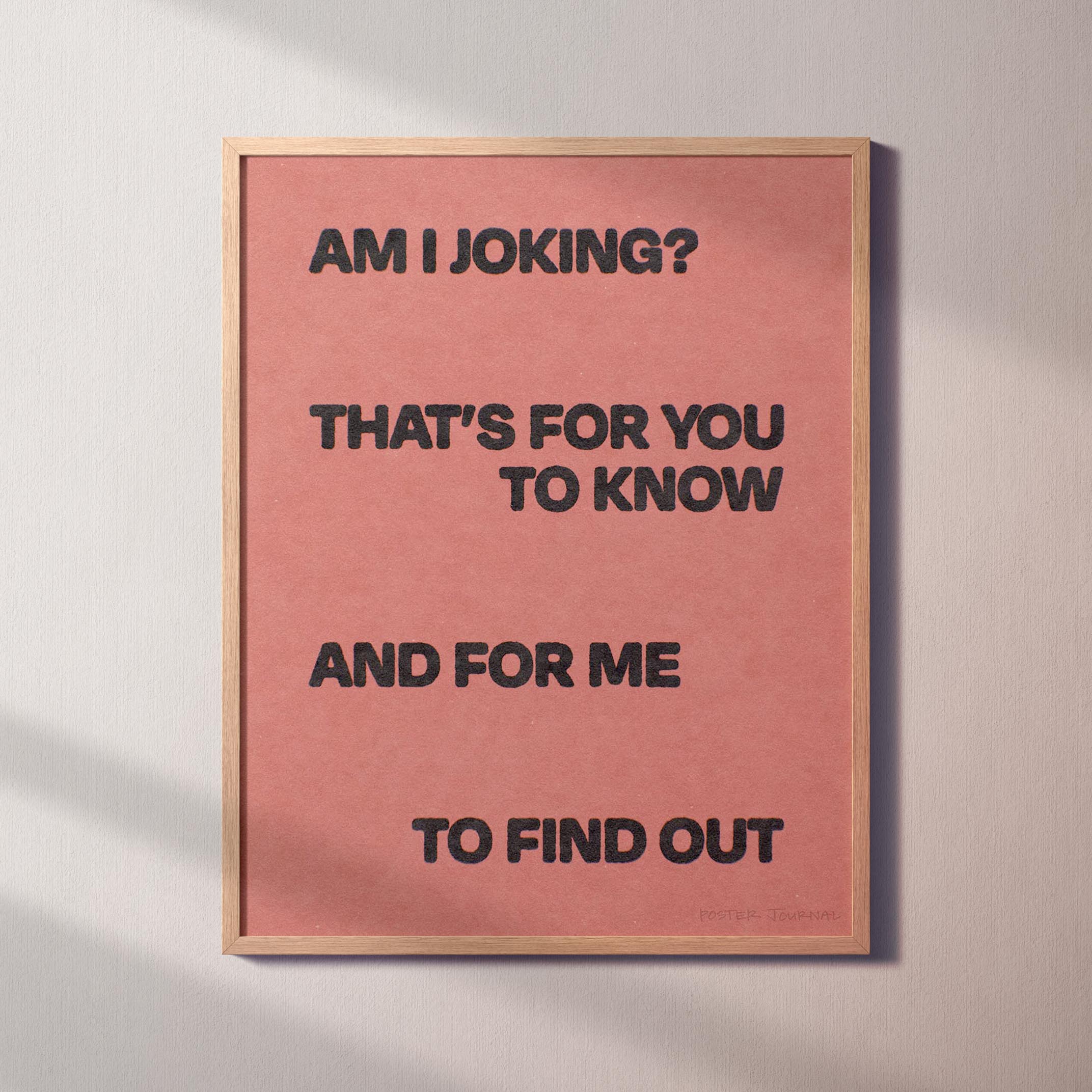 JOKING PRINT
