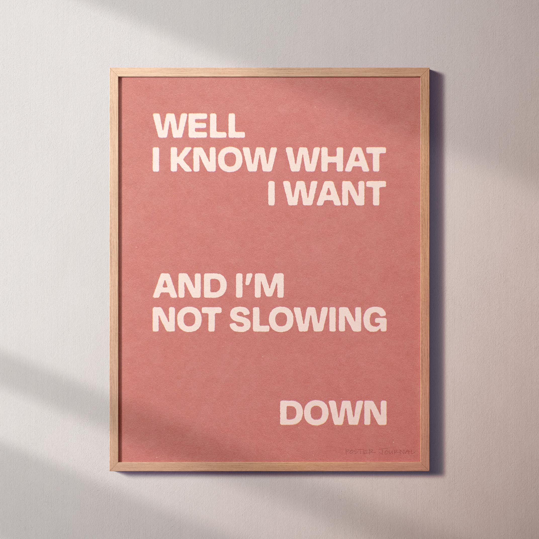 SLOWING PRINT