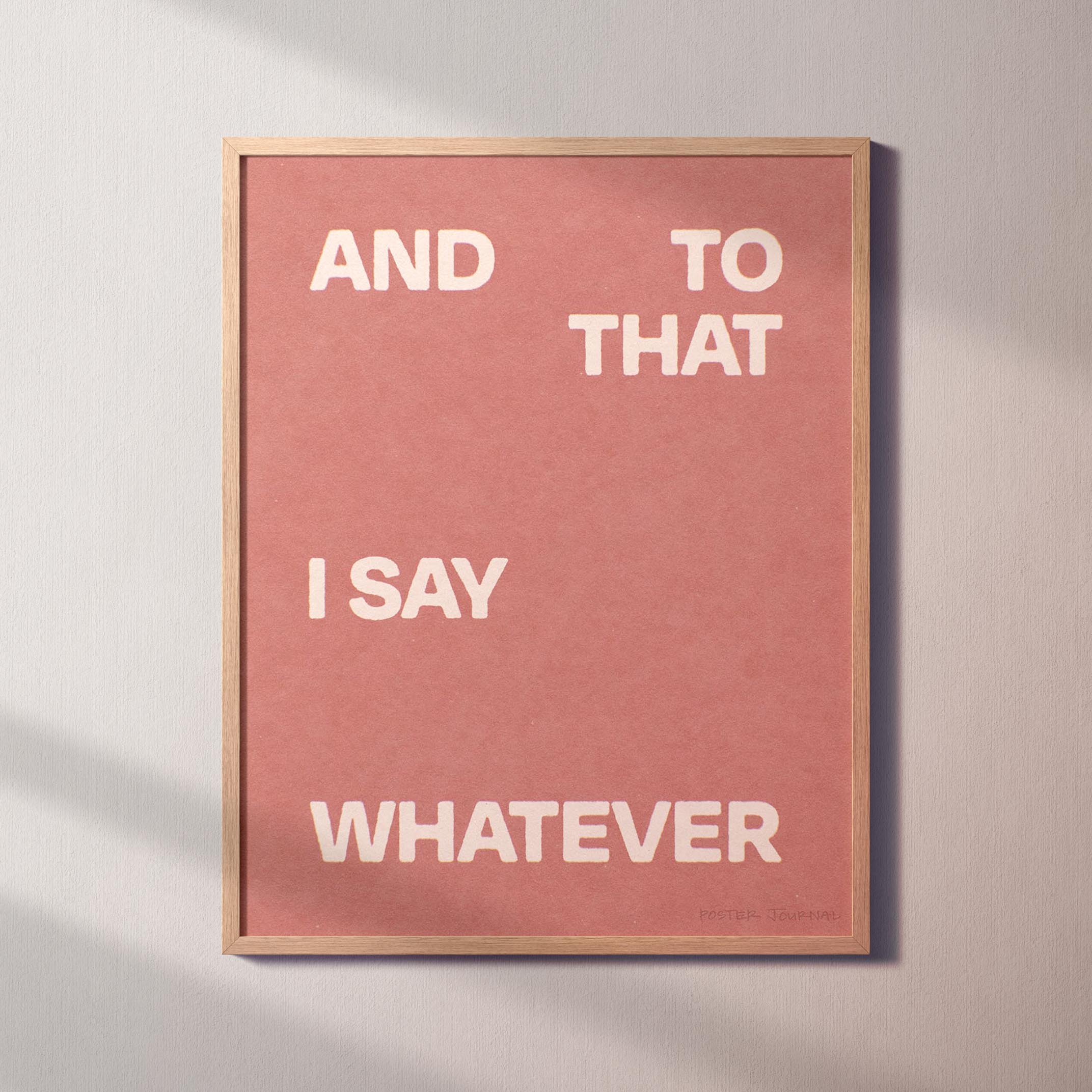 WHATEVER PRINT