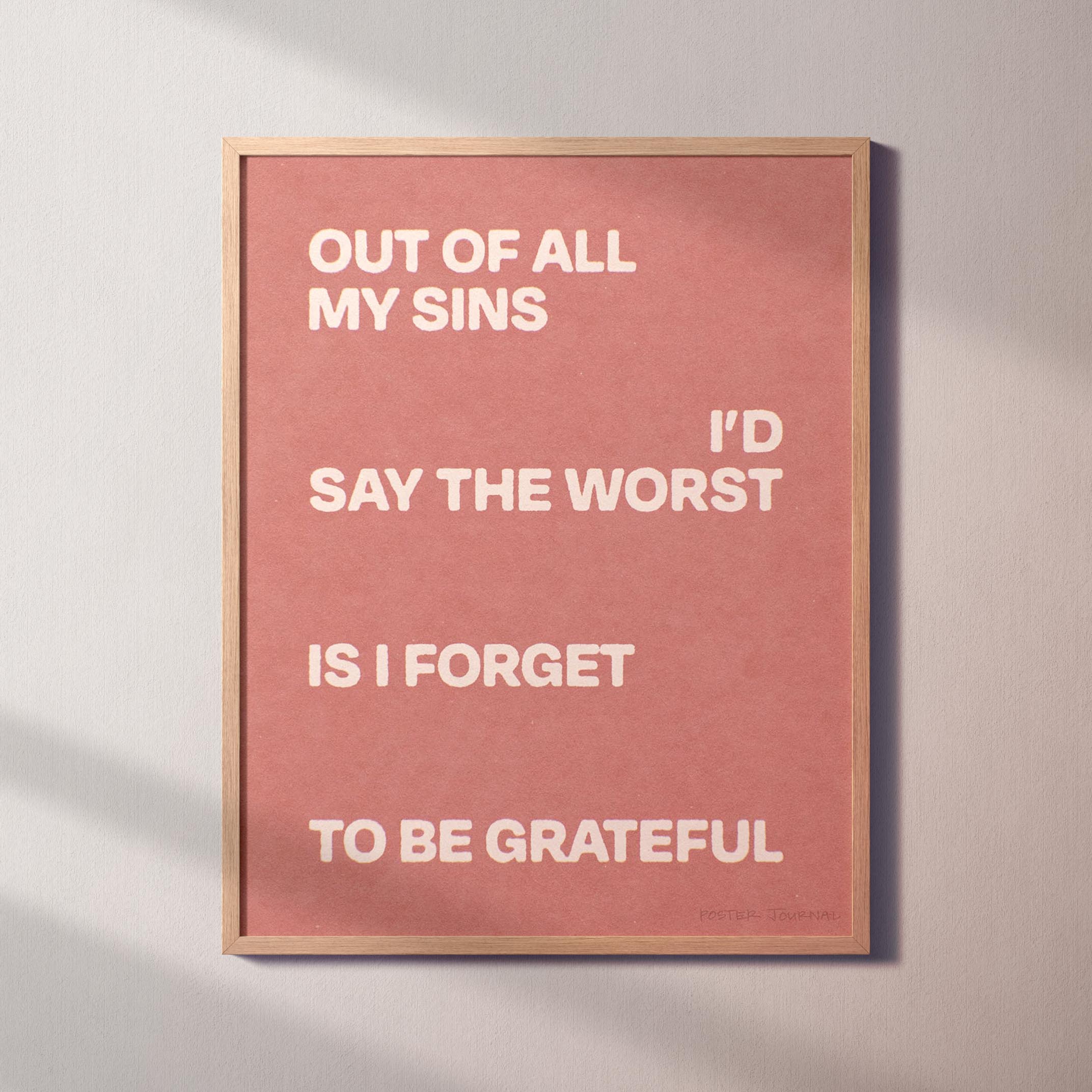 GRATEFUL PRINT