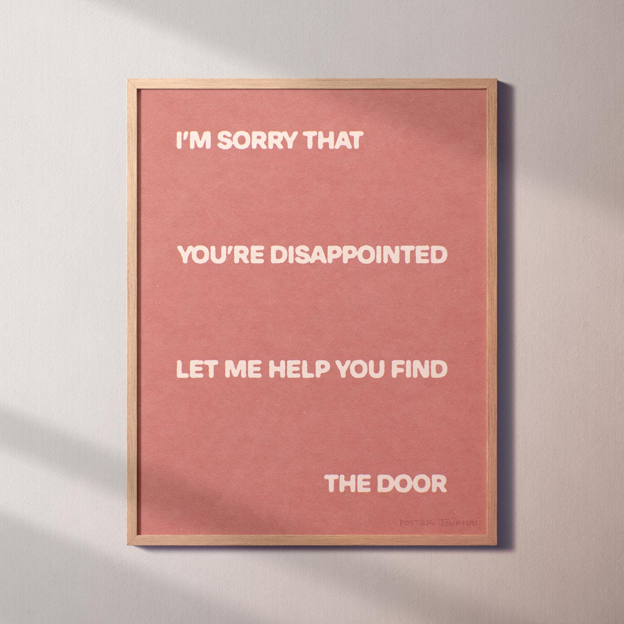 DISAPPOINTED PRINT