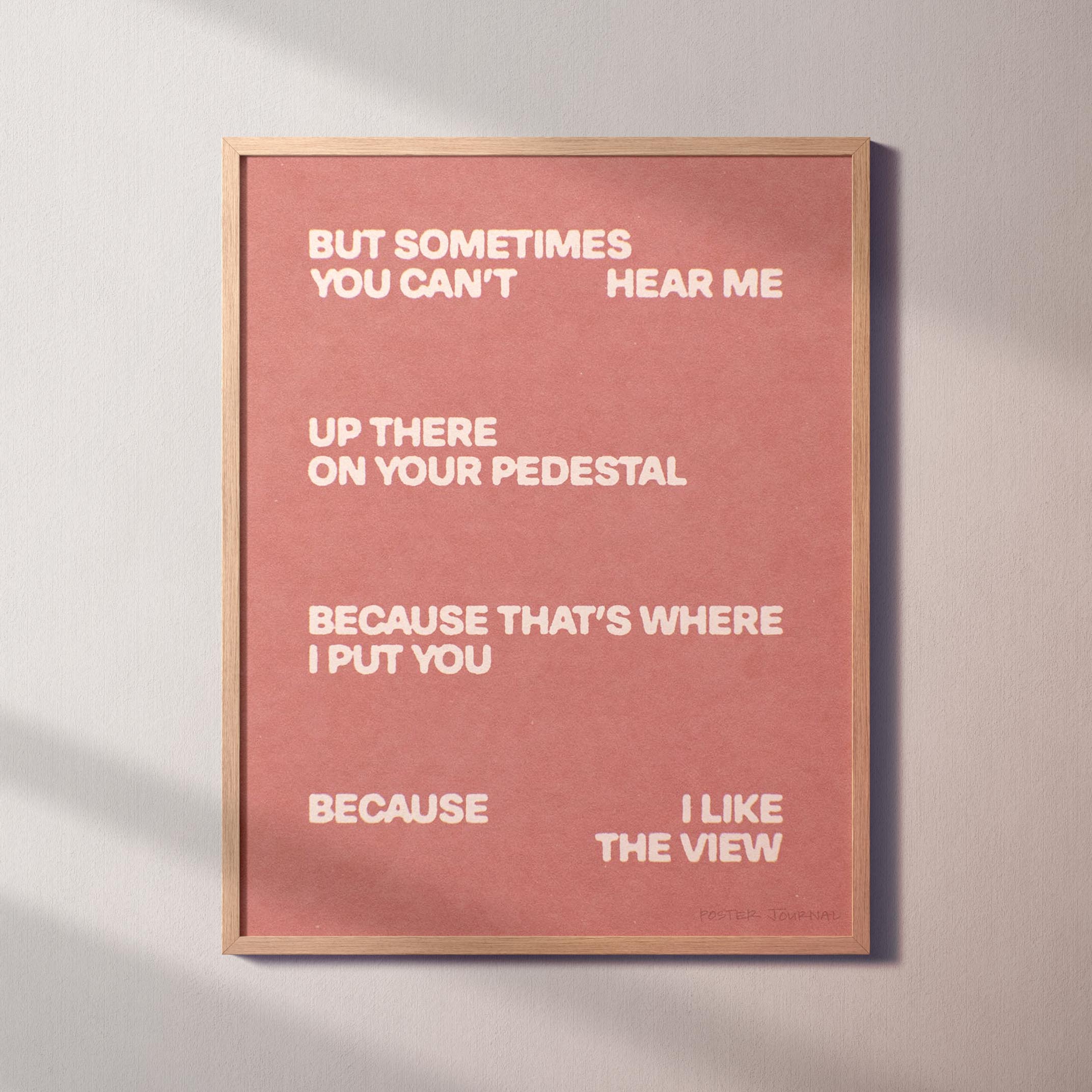 PEDESTAL PRINT