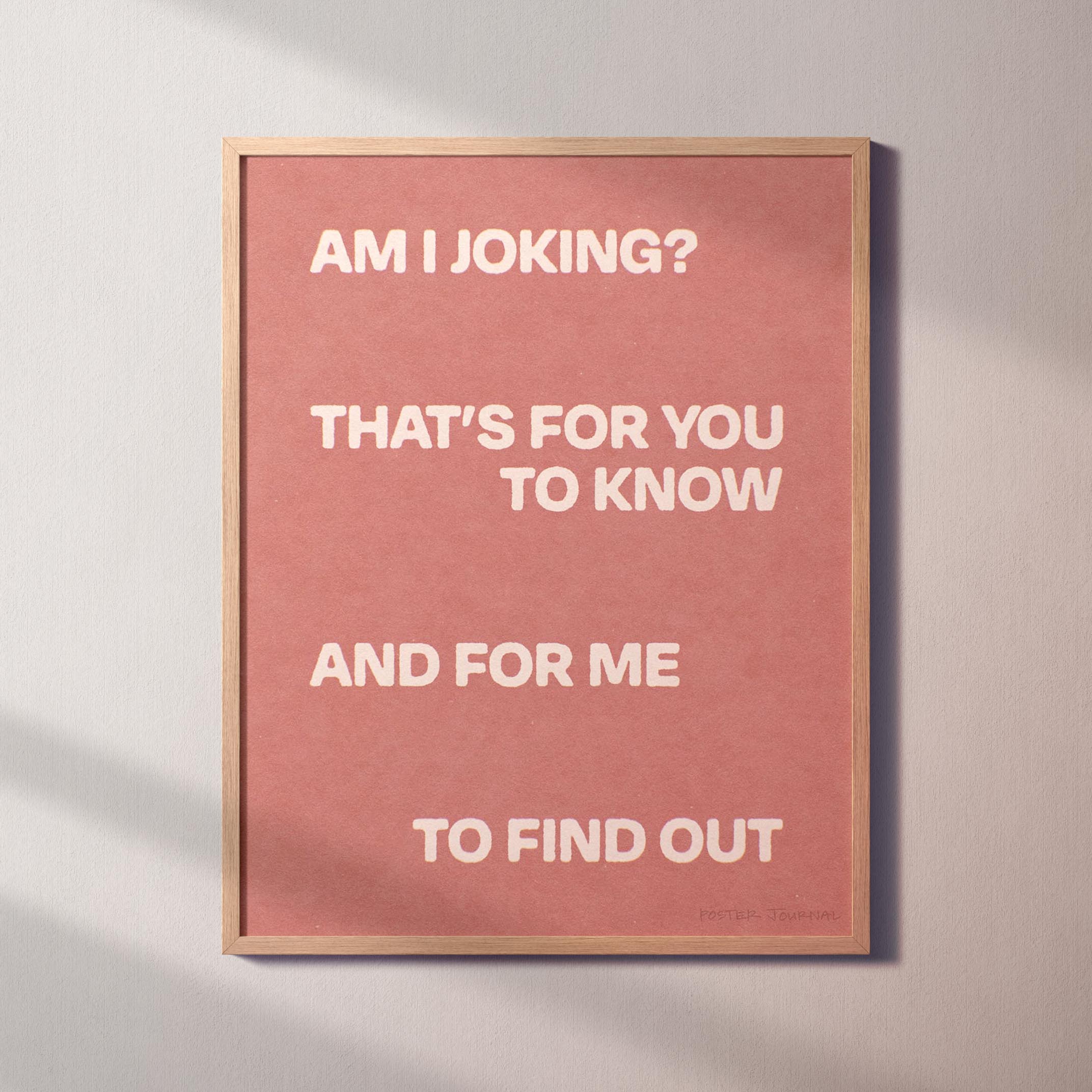 JOKING PRINT