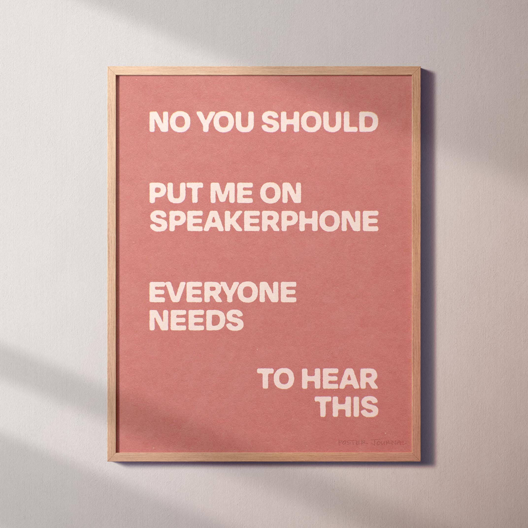 SPEAKERPHONE PRINT