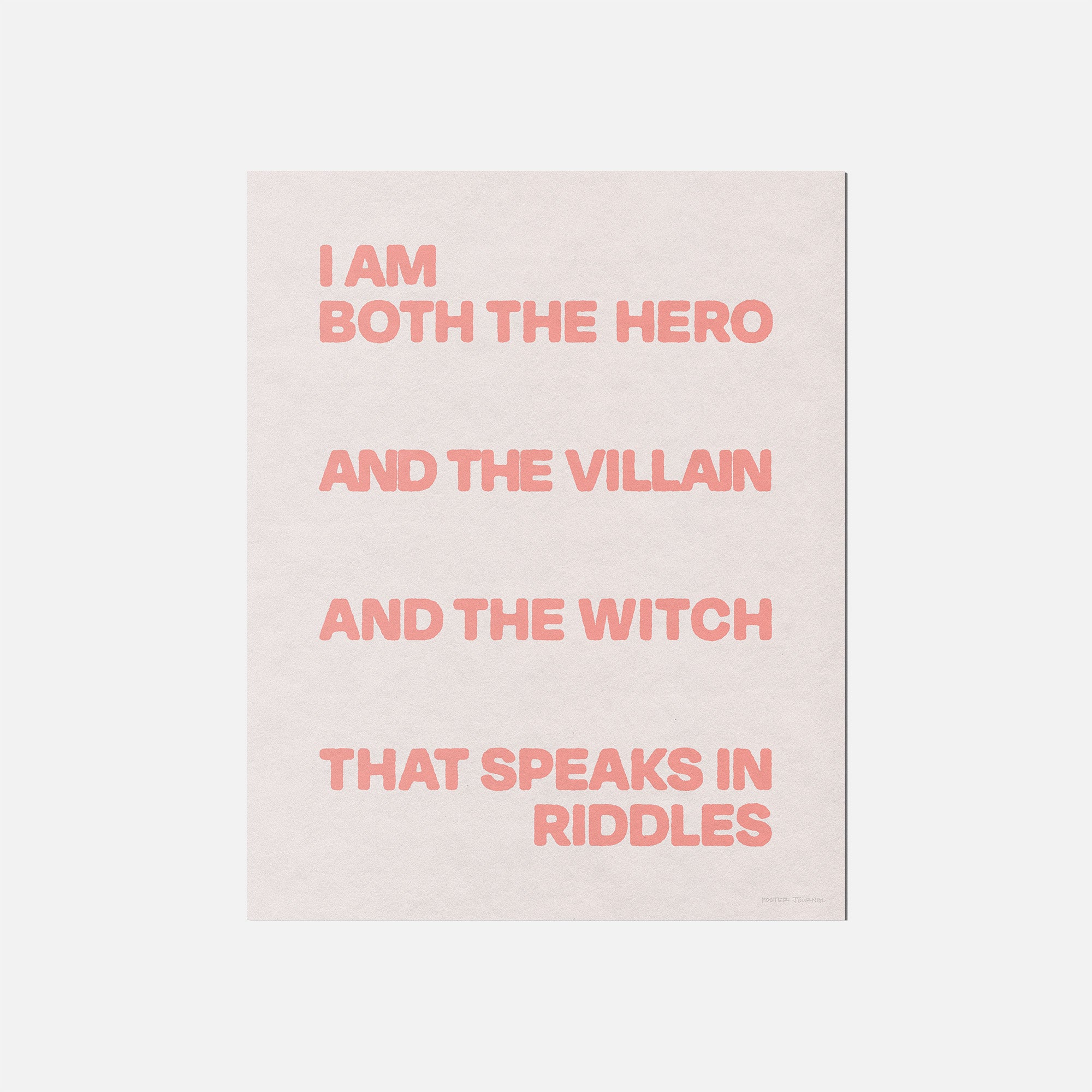 VILLAIN PRINT