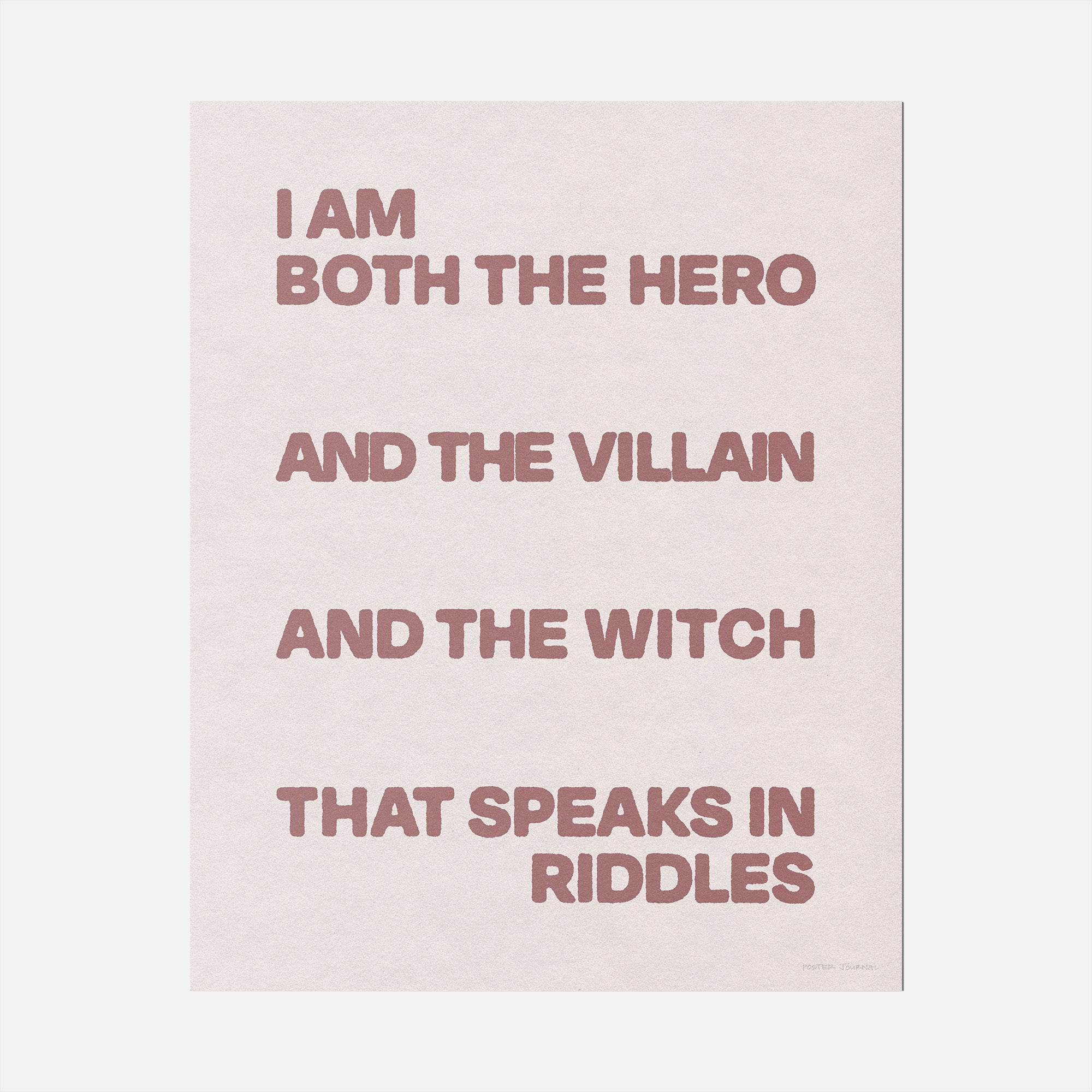 VILLAIN PRINT