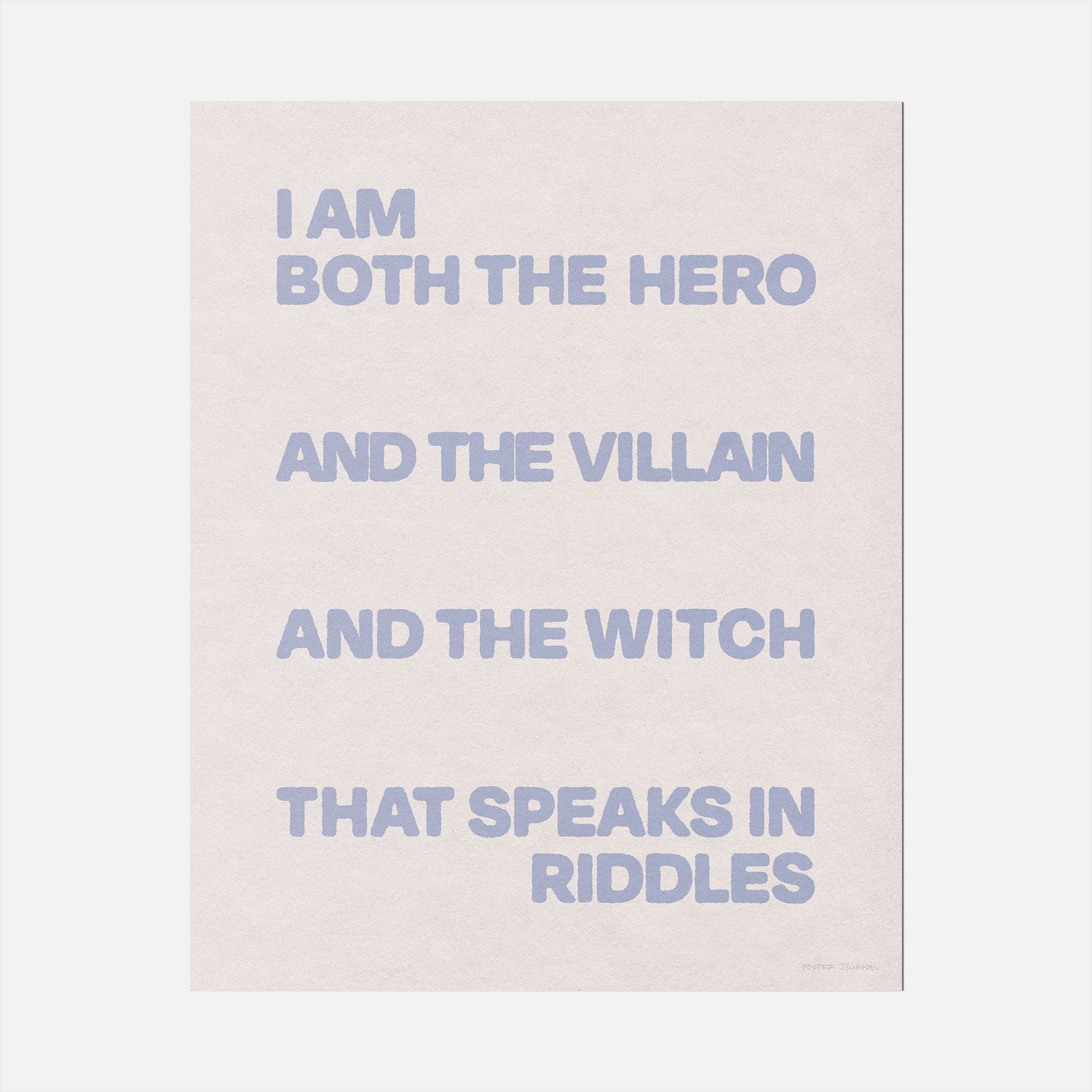 VILLAIN PRINT