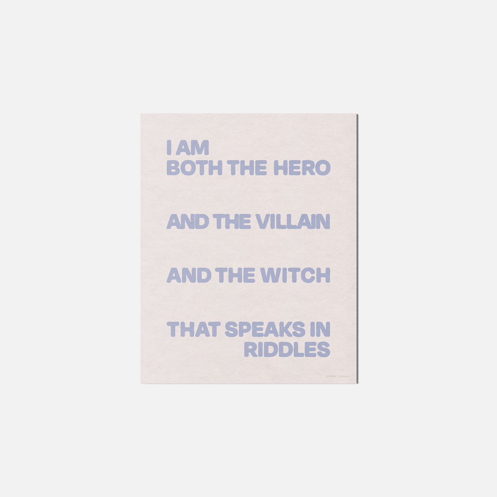 VILLAIN PRINT