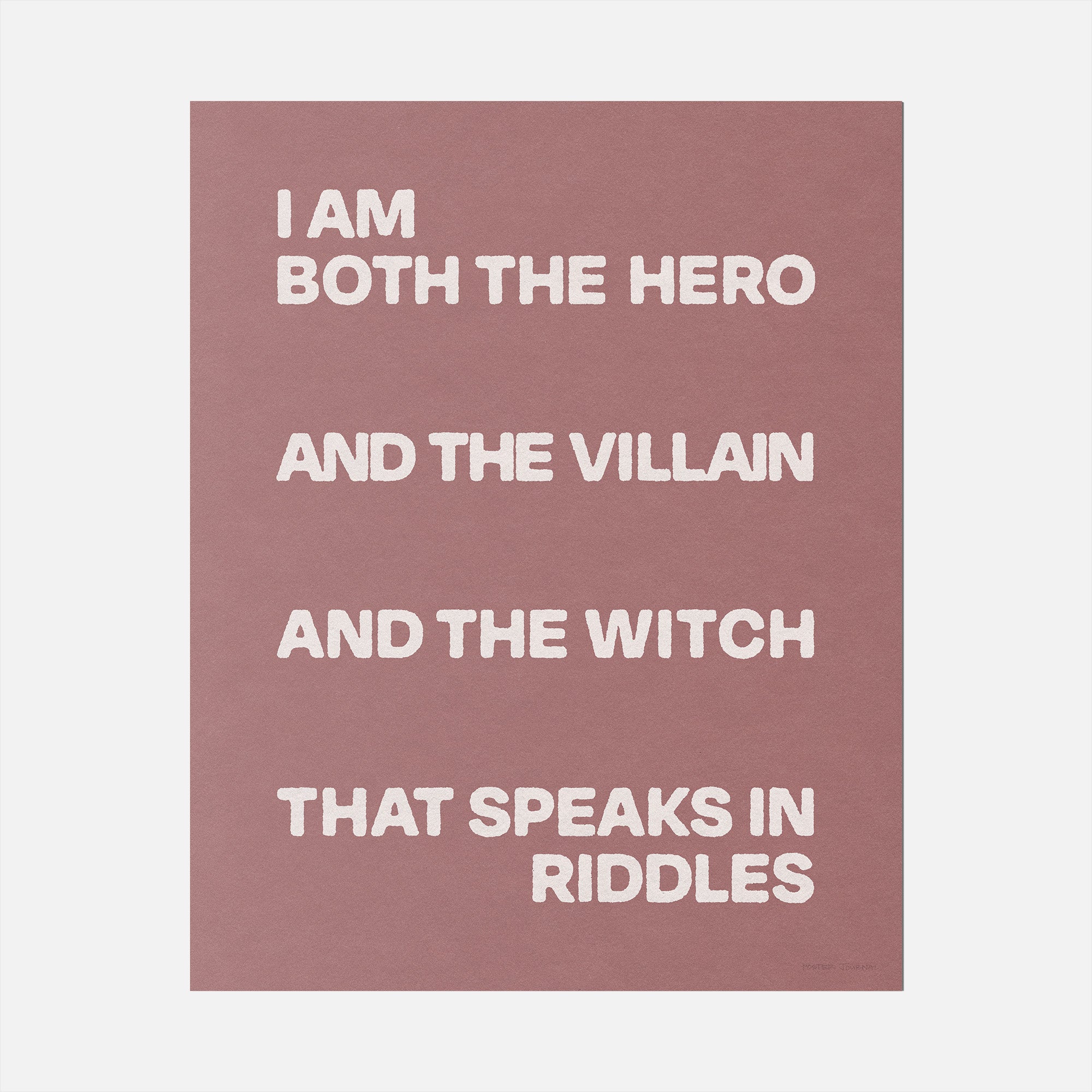 VILLAIN PRINT