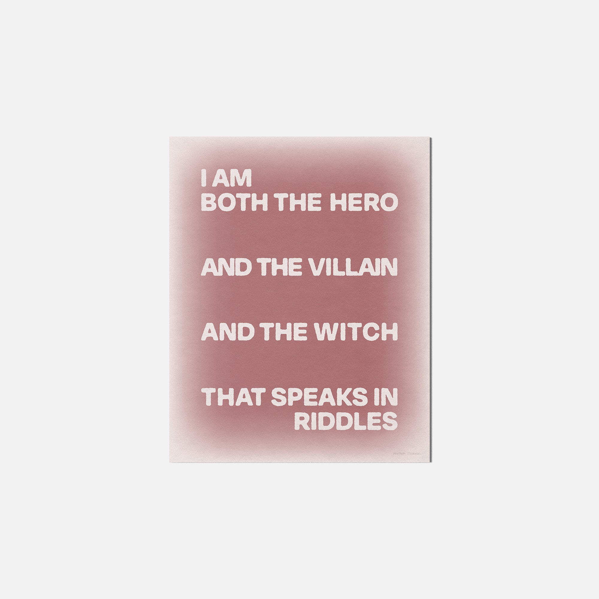 VILLAIN PRINT
