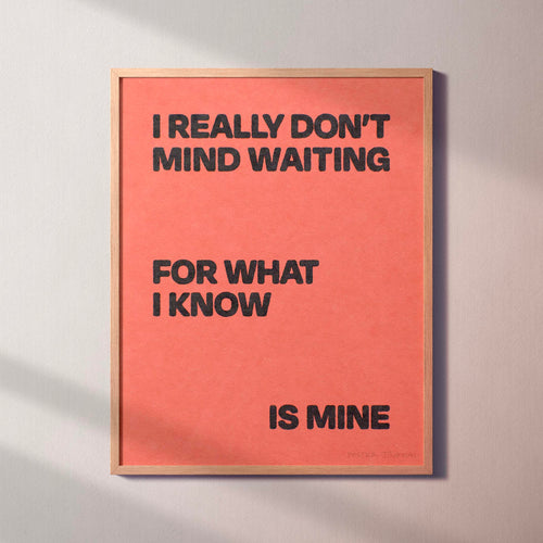 WAITING PRINT