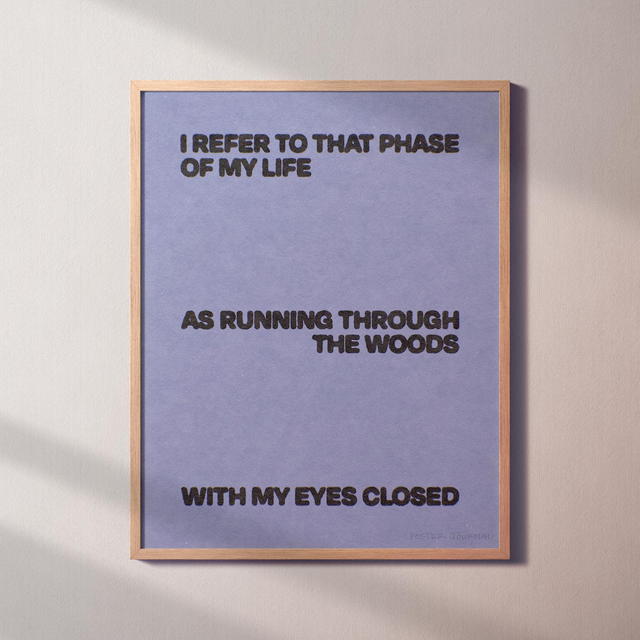 WOODS PRINT