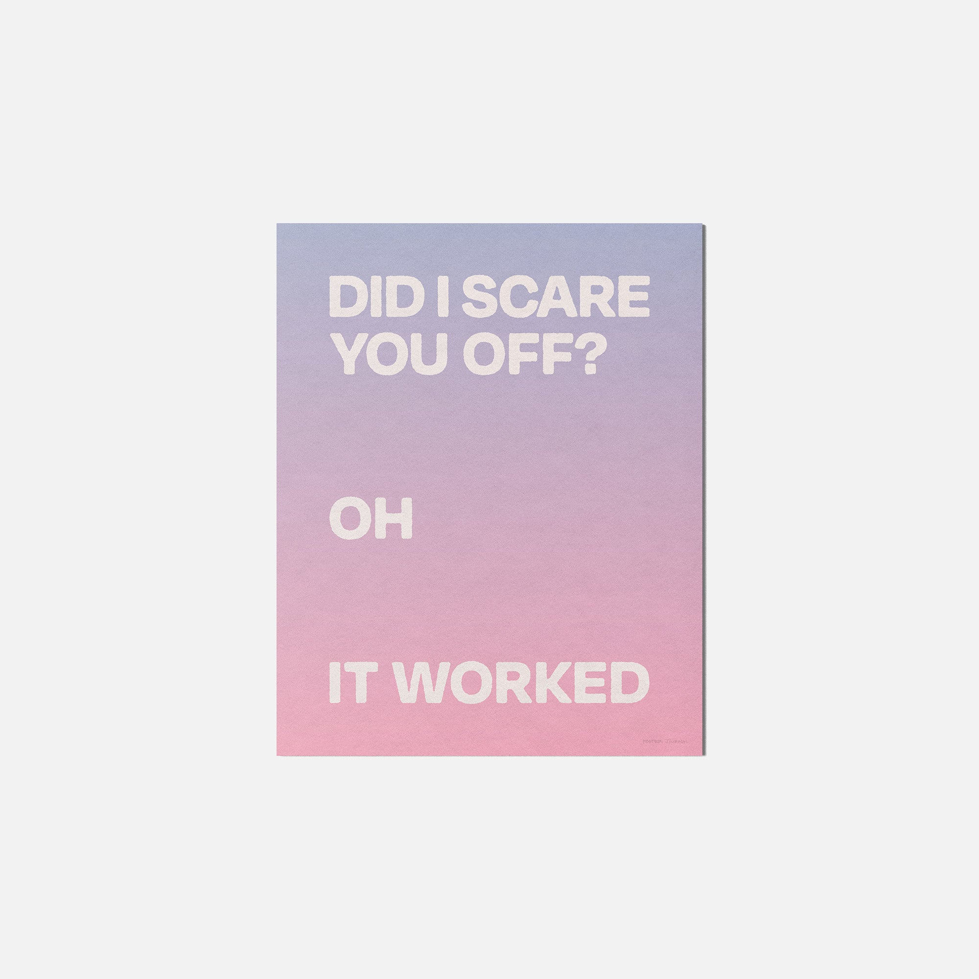 WORKED PRINT