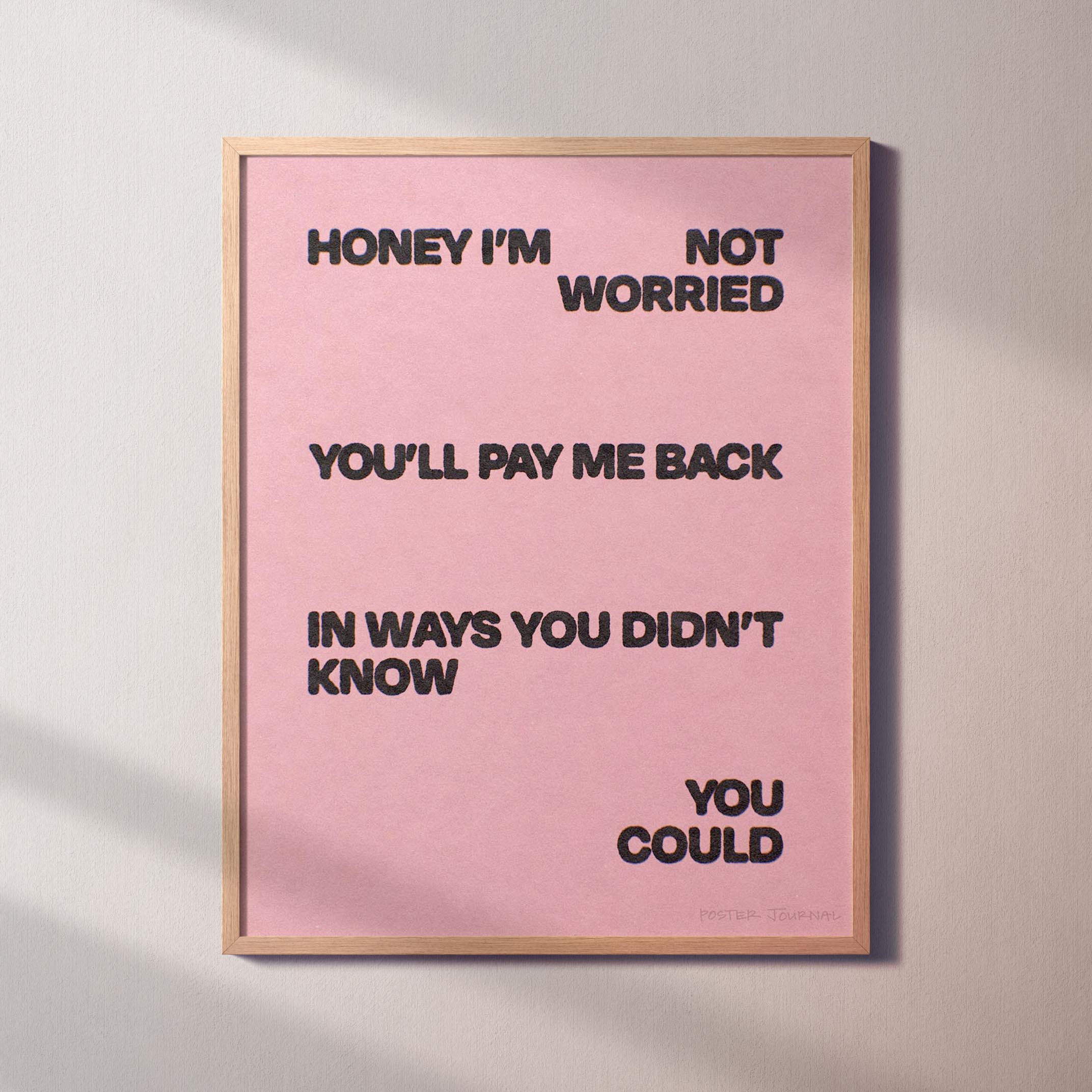 WORRIED PRINT